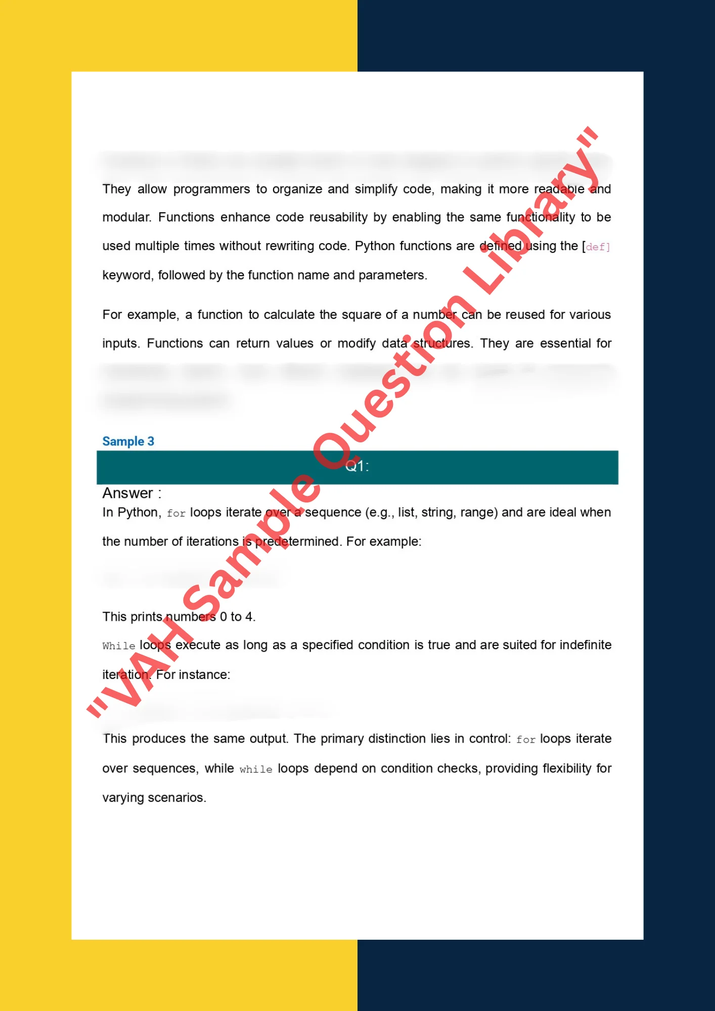 Assignment sample solution of CSE1001 - Introduction to Python Programming 1