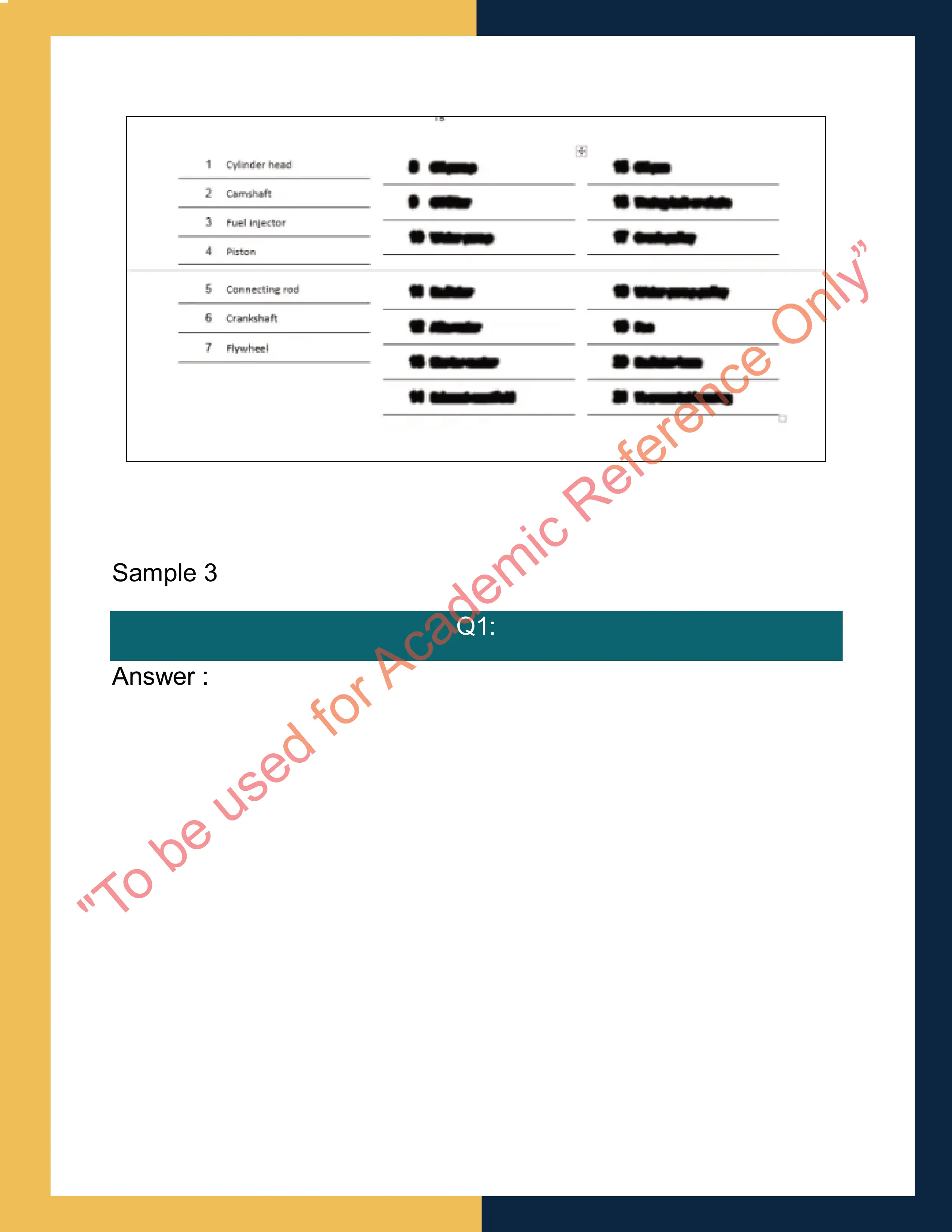 Assignment question sample of AURTTC103 - Diagnose and Repair Cooling Systems 3