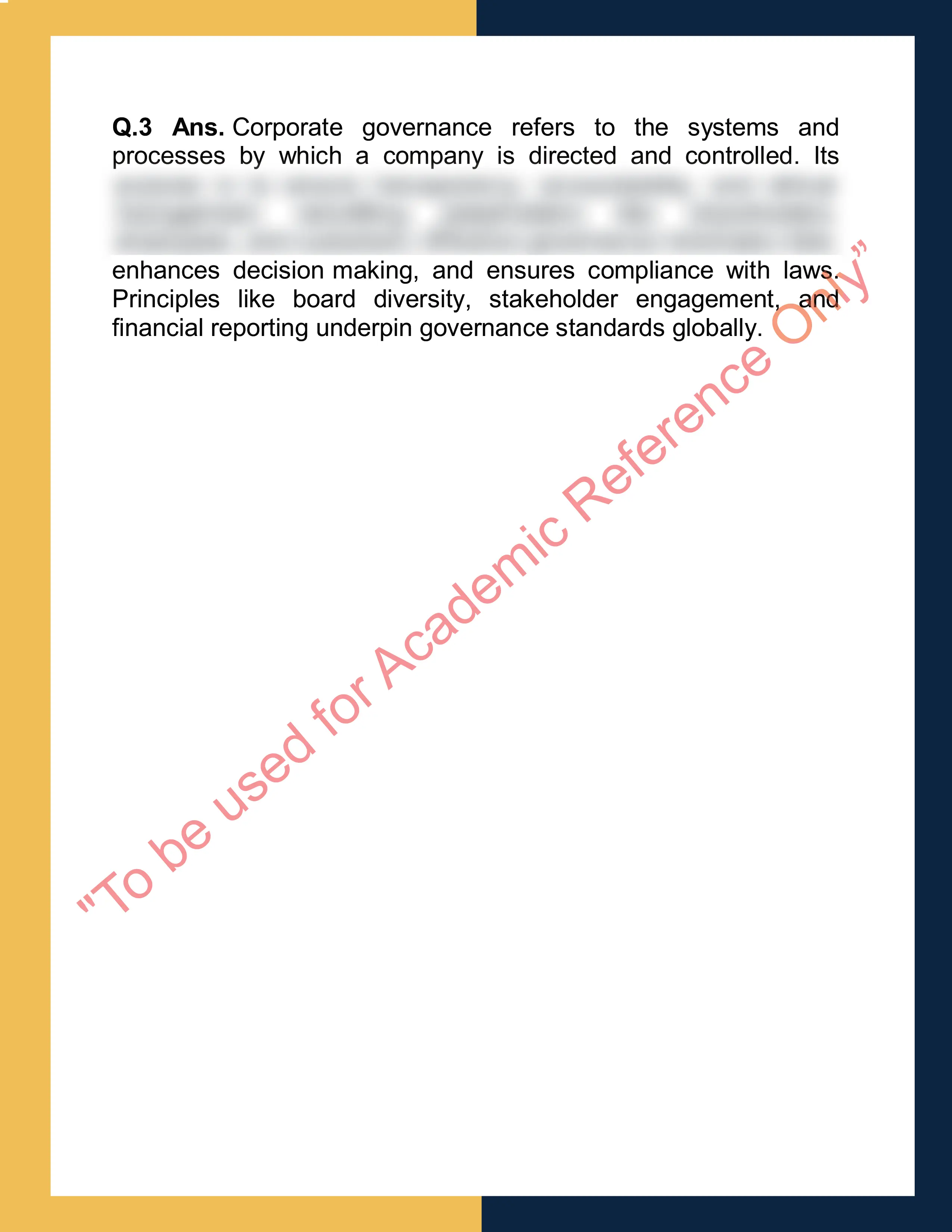 Assignment sample solution of BL201 - Corporate Law 1