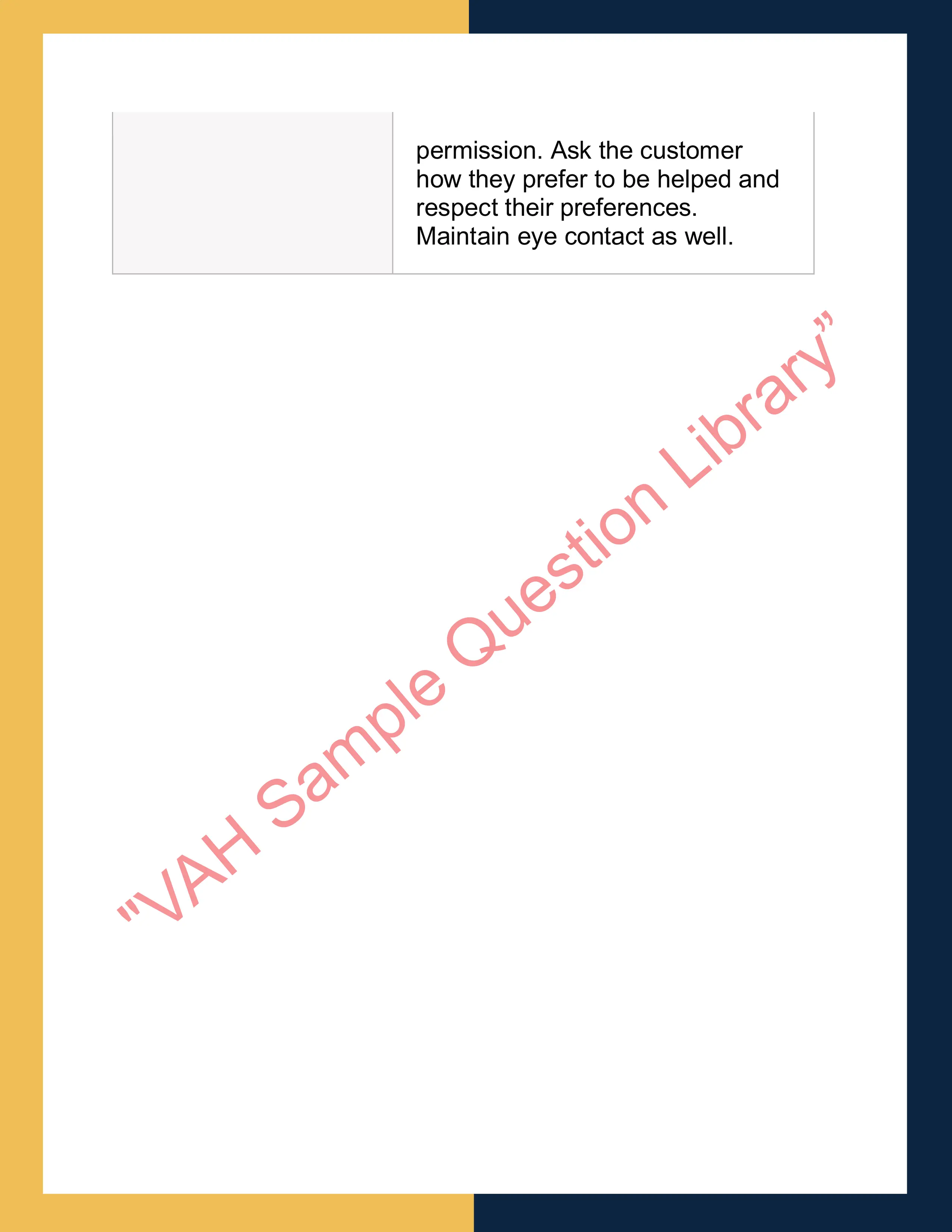 Sample Solution for BSBOPS304 - Deliver and monitor a service to customers 2