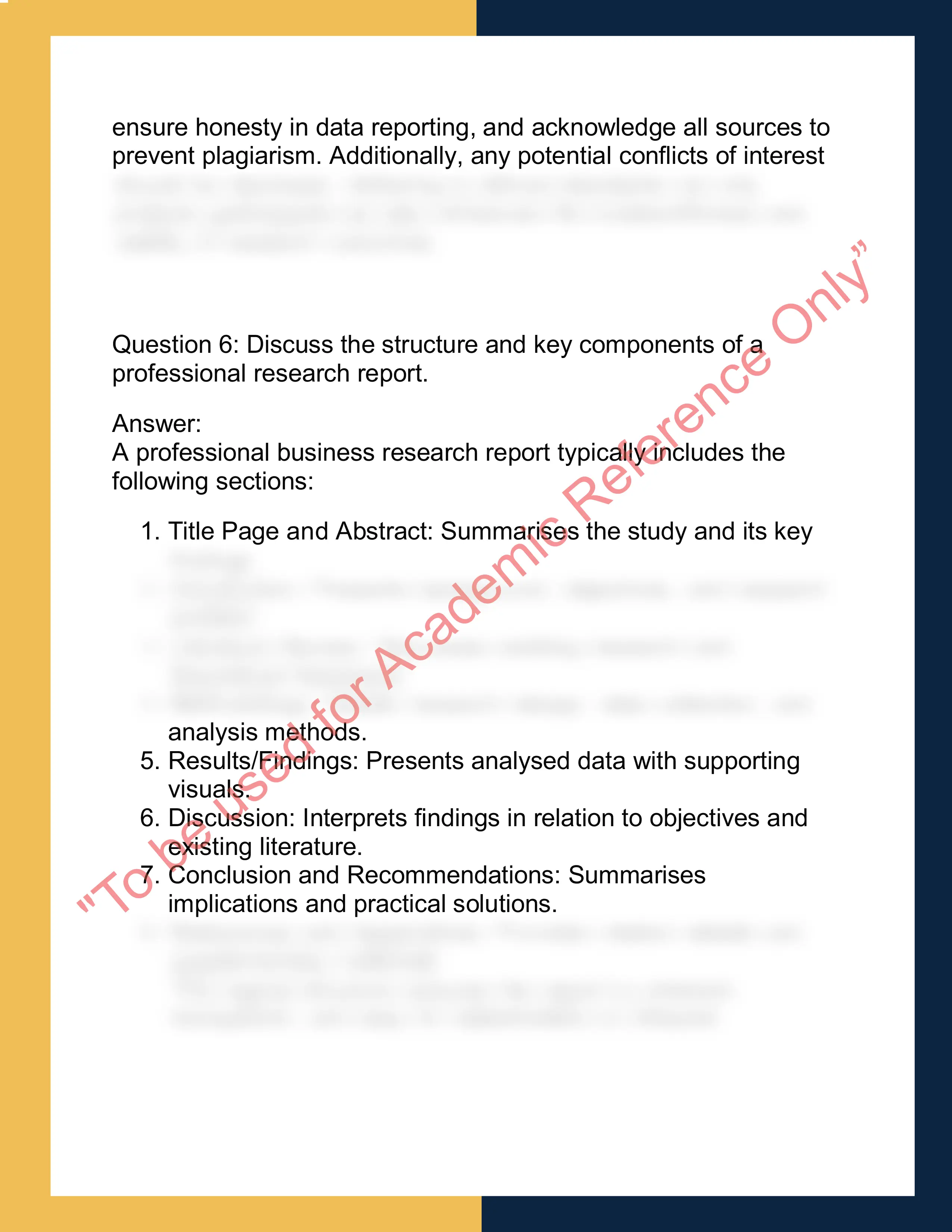 BUSM7025 – Business Research  Methods 3