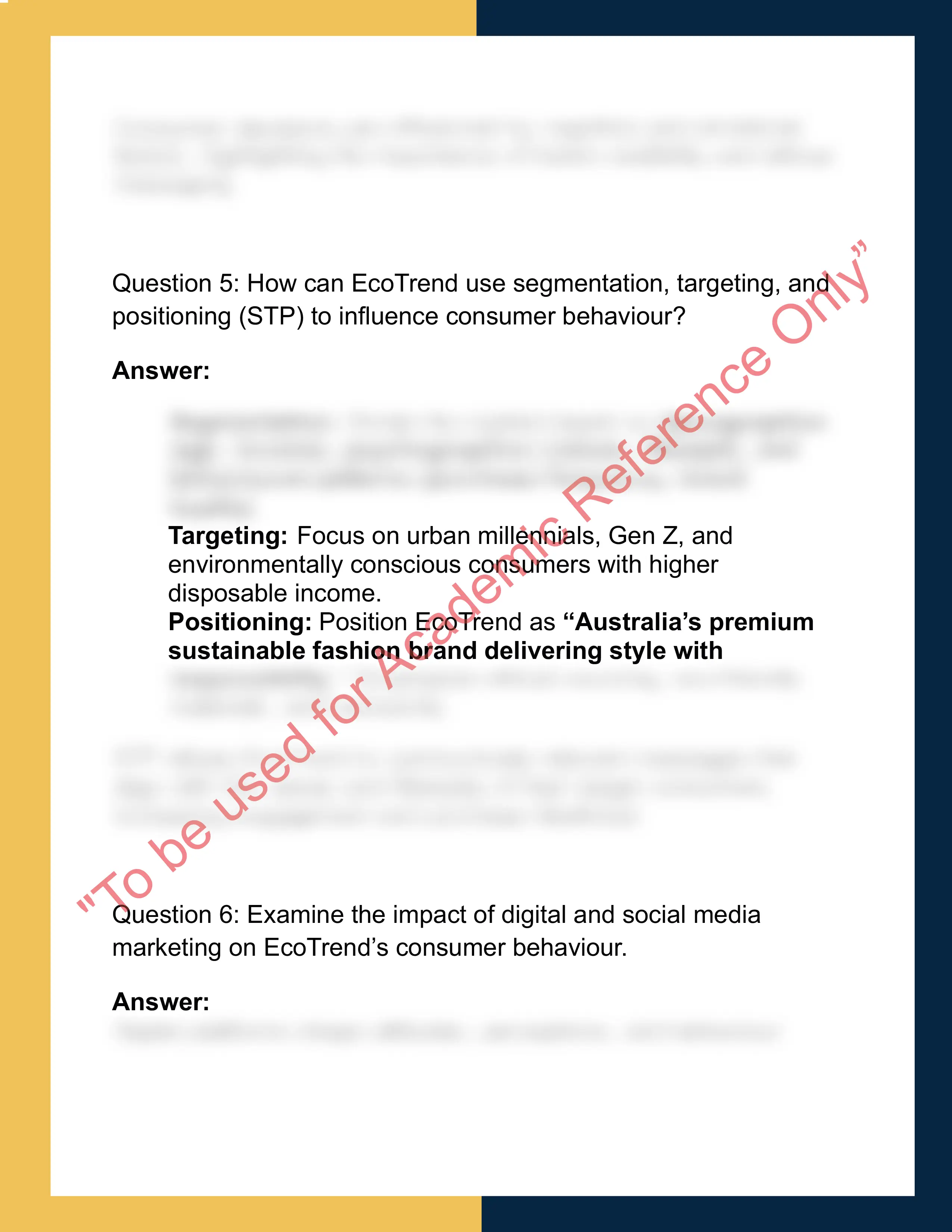 CB6002 – Consumer  Behaviour 3