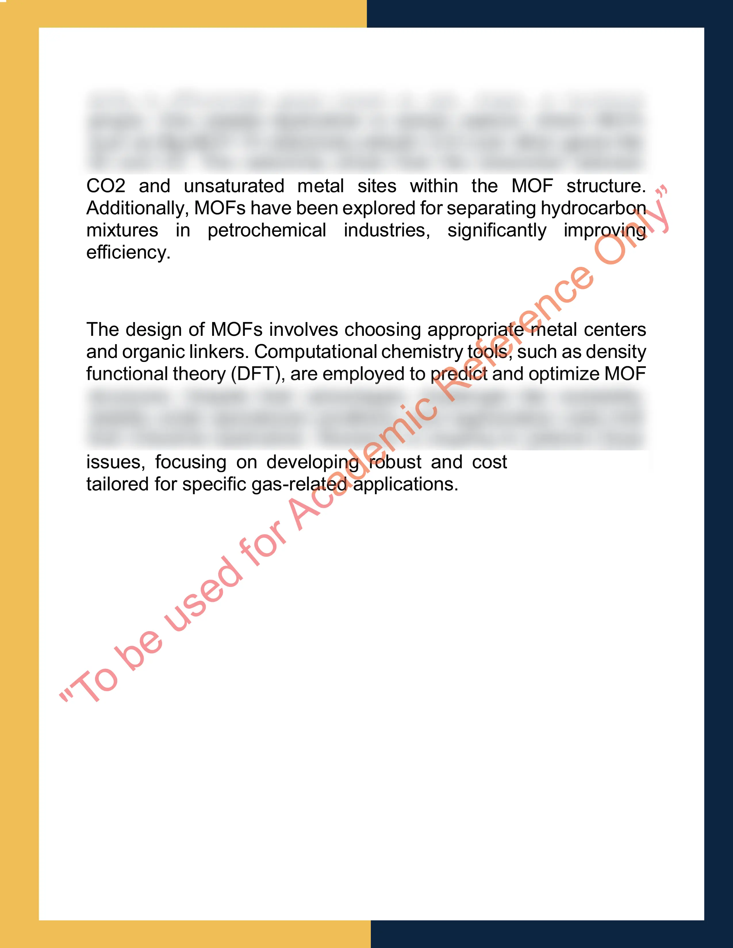 Assignment sample solution of CHEM601 - Advanced Materials Chemistry 1
