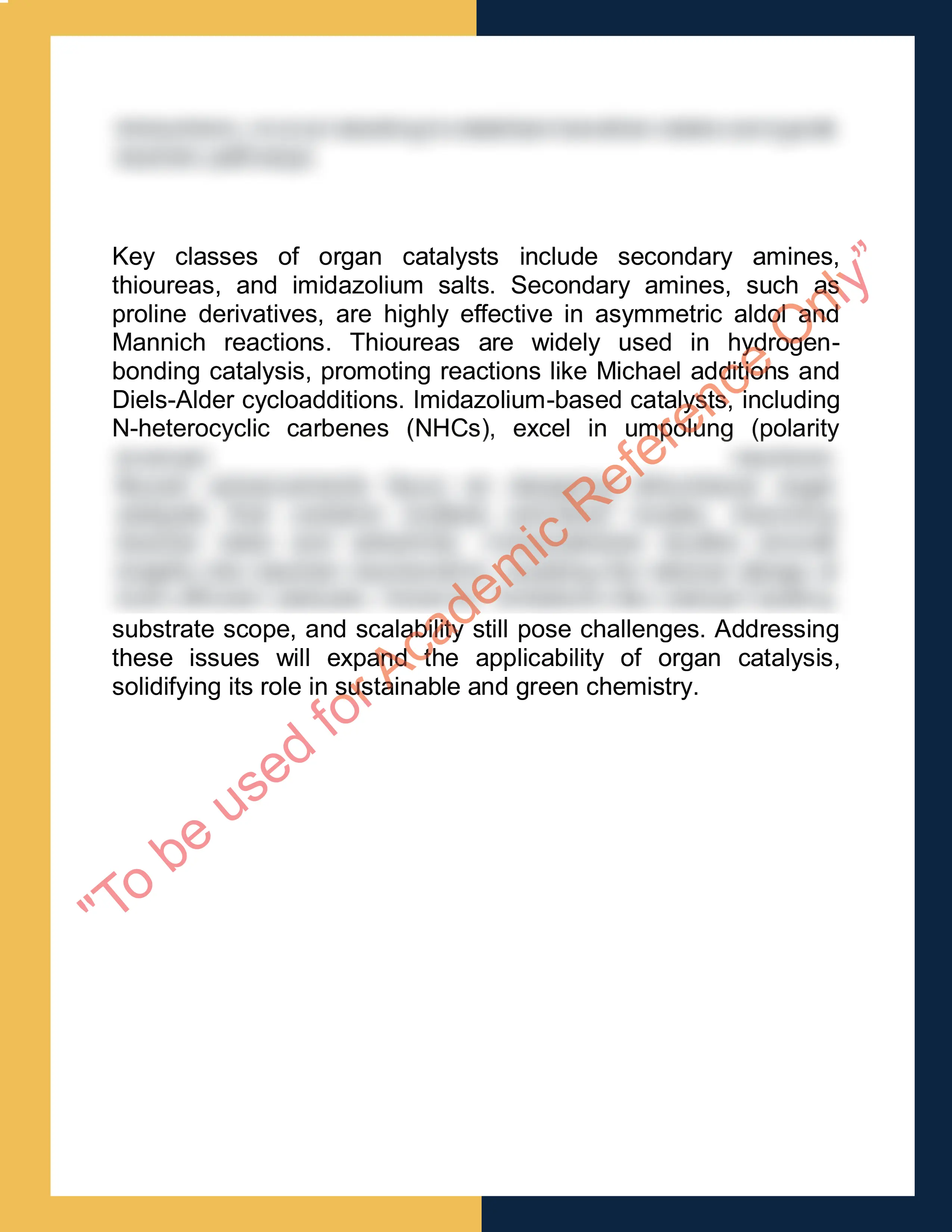 Assignment sample solution of CHEM621 - Advanced Organic Chemistry 1