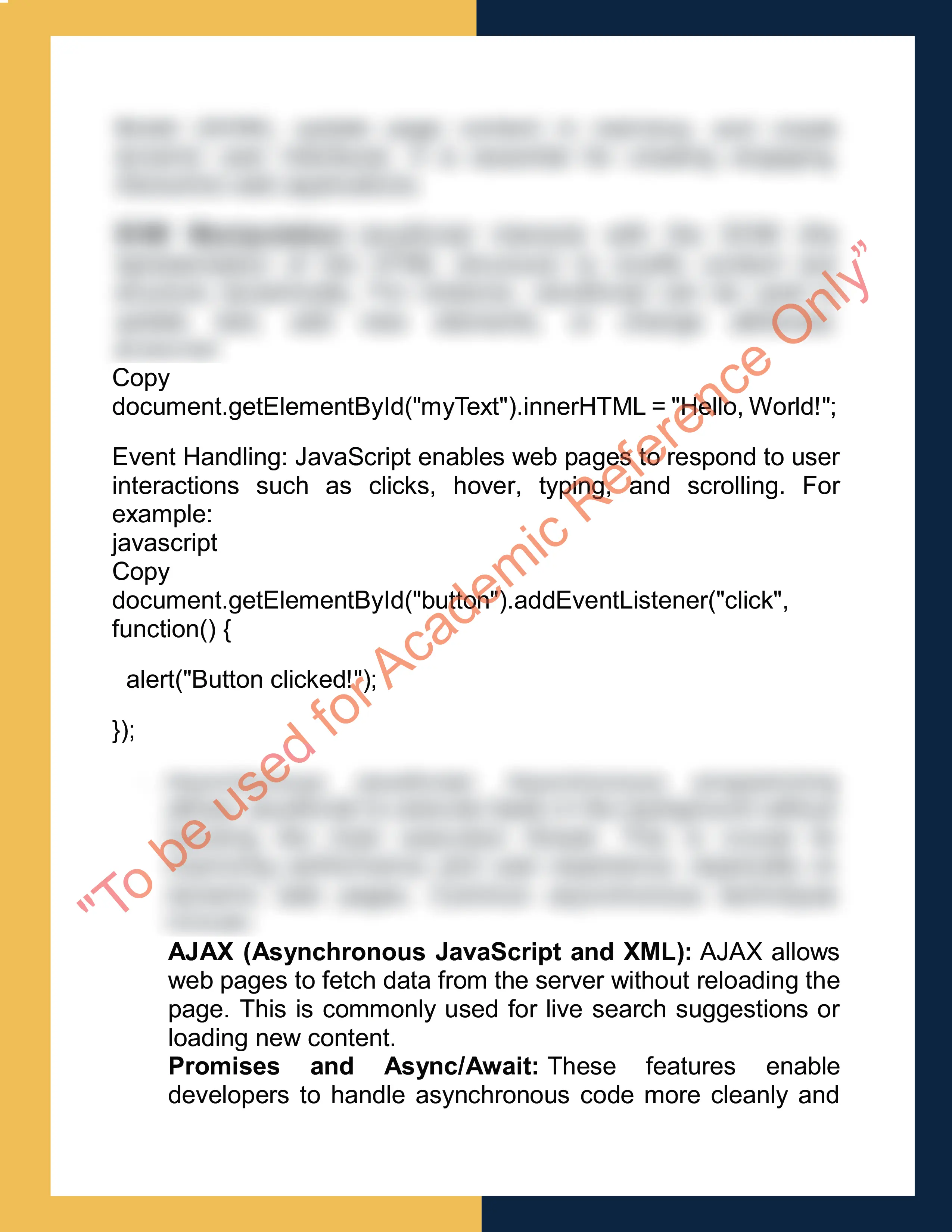 Assignment sample solution of COMP1100 - Introduction to Web Development 3