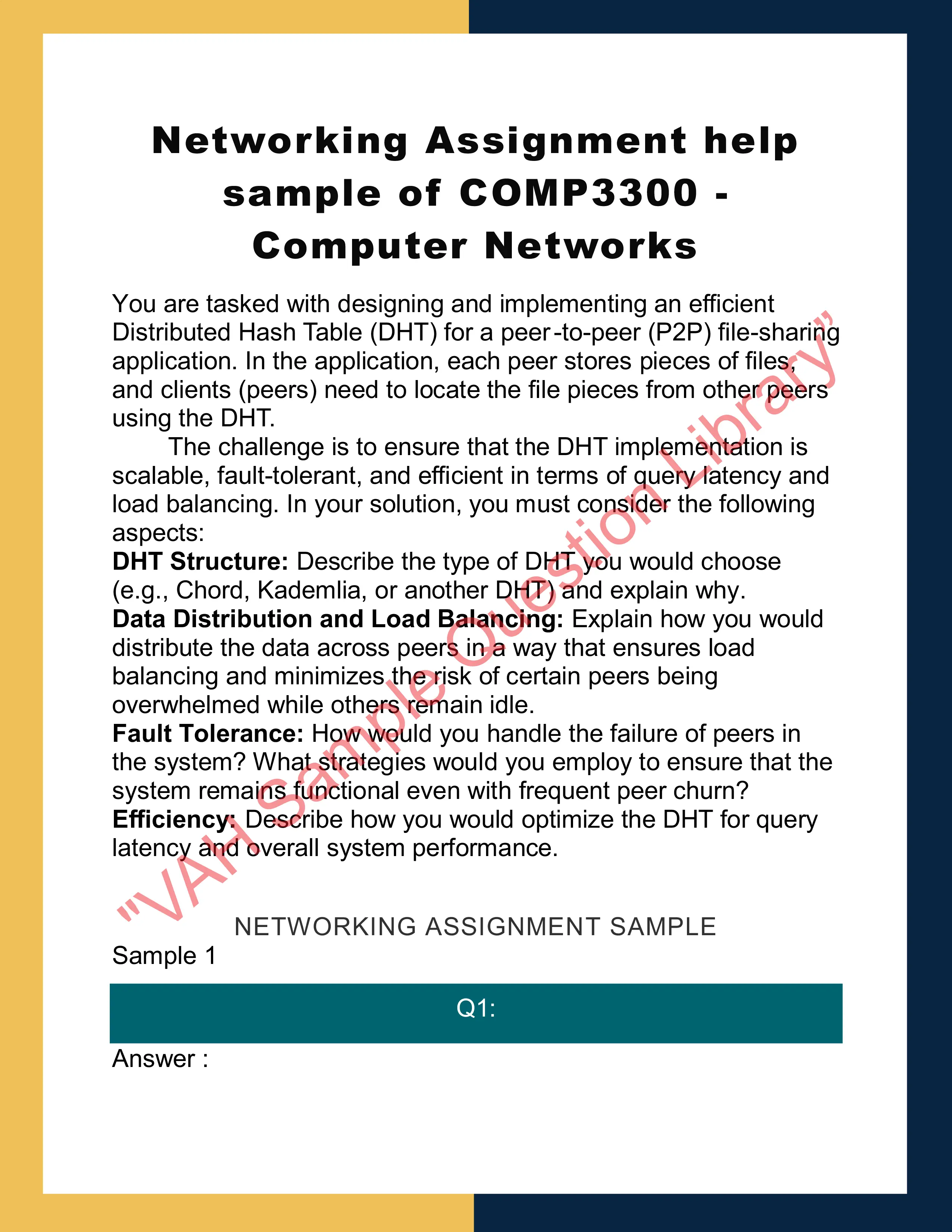 Networking Assignment help sample of COMP3300 - Computer Networks 0