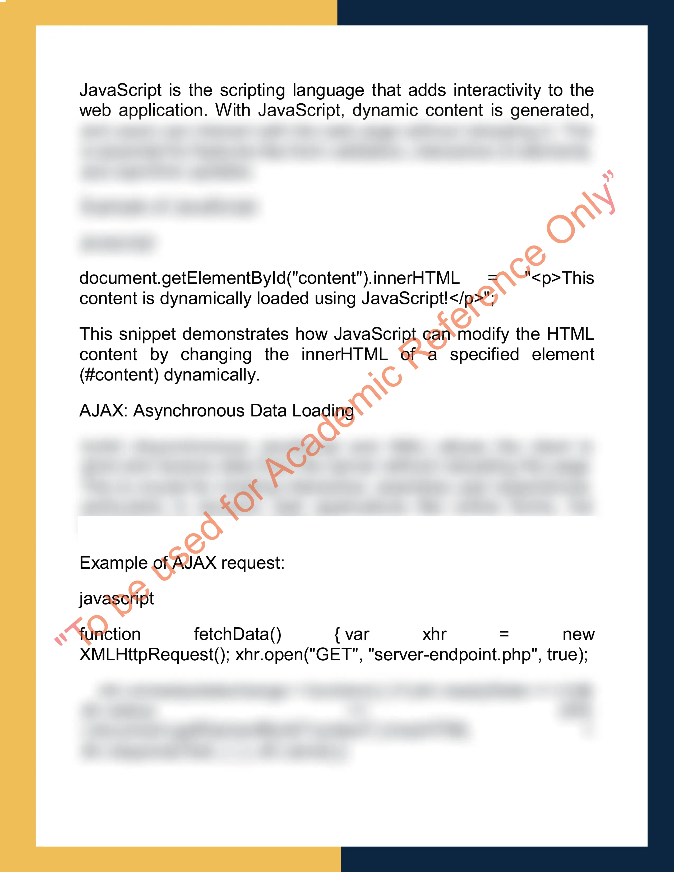 Assignment sample solution of COMS108 - Web Design and Development 3