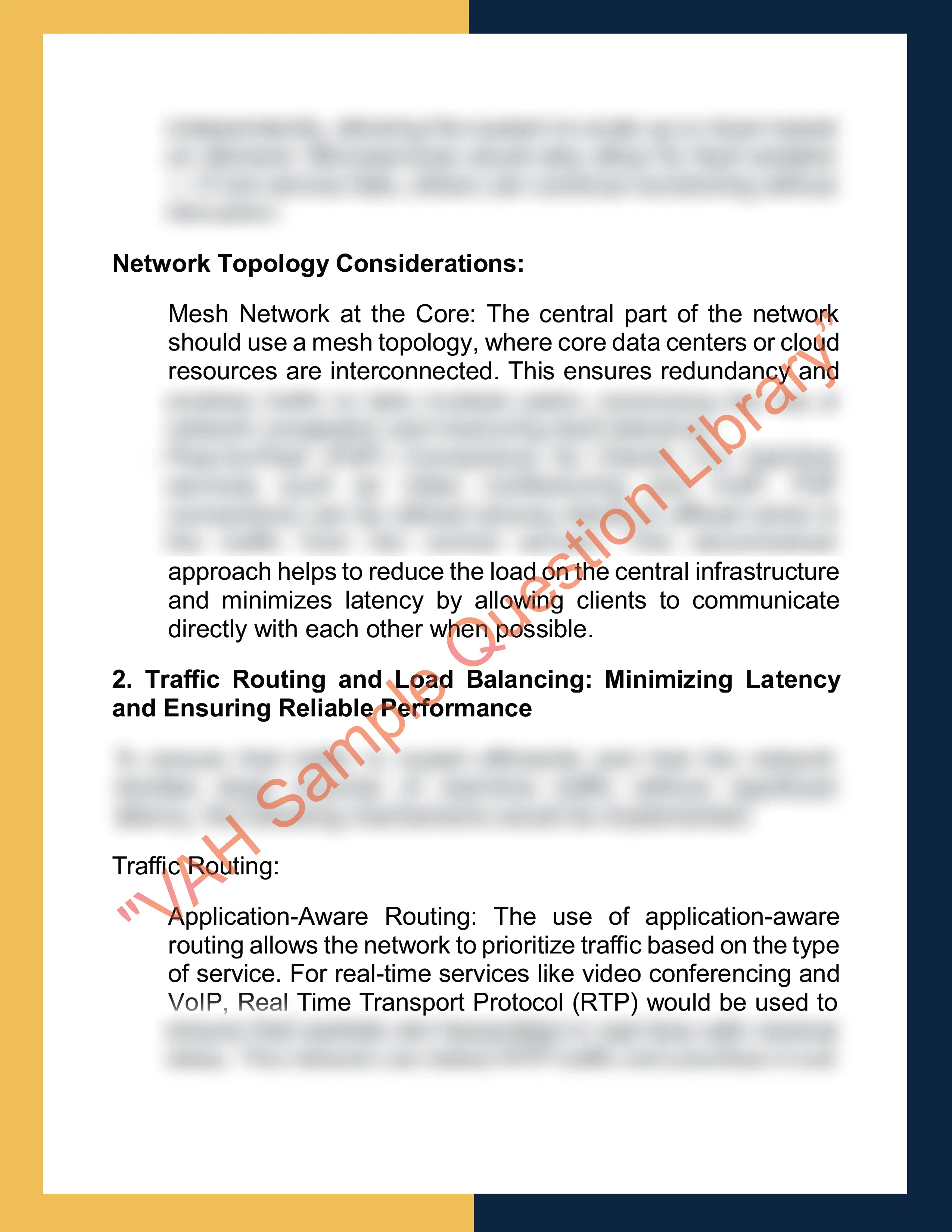 Assignment sample solution of COMS2020 - Computer Networking 2