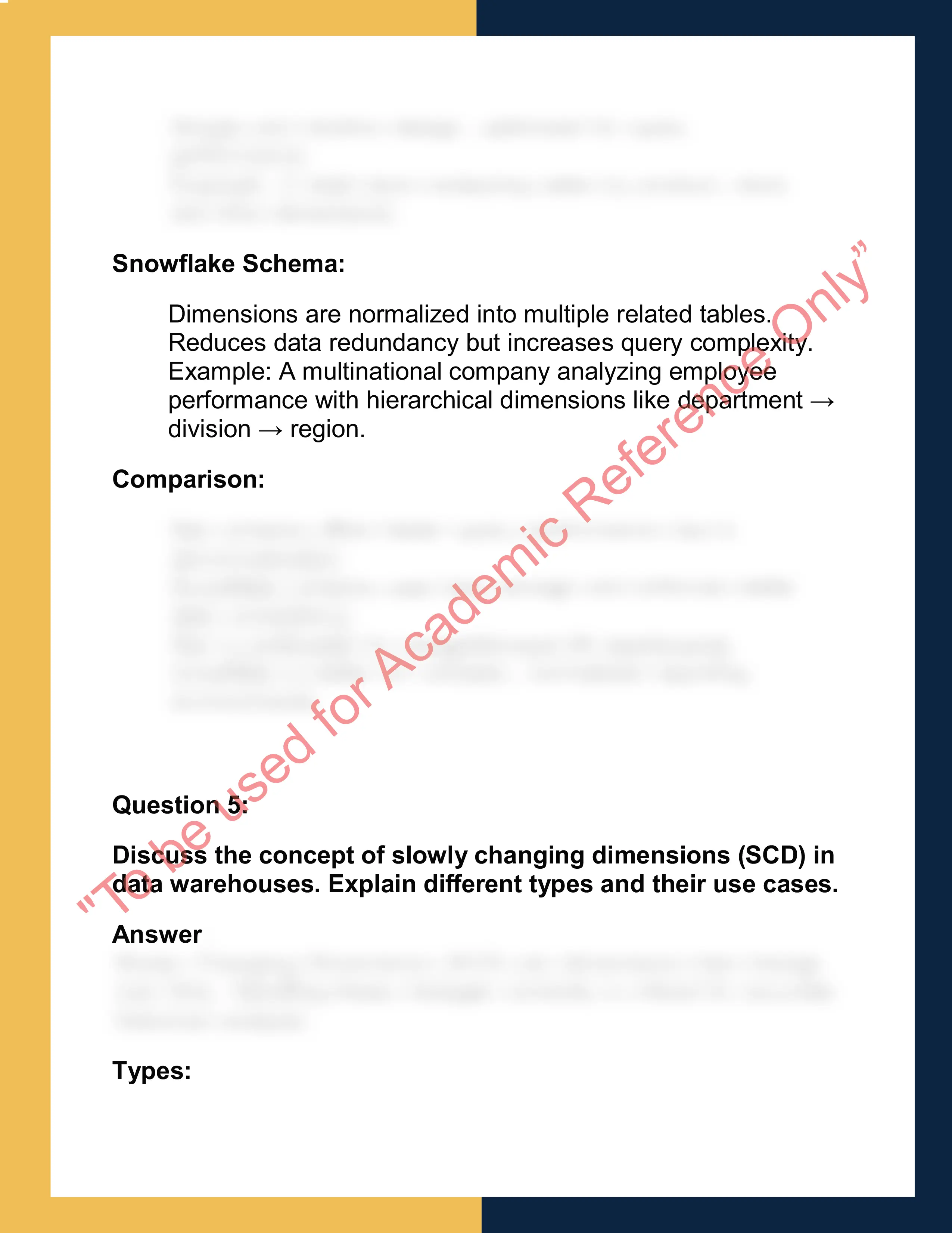 CS1S – Data Integration and Warehousing 3