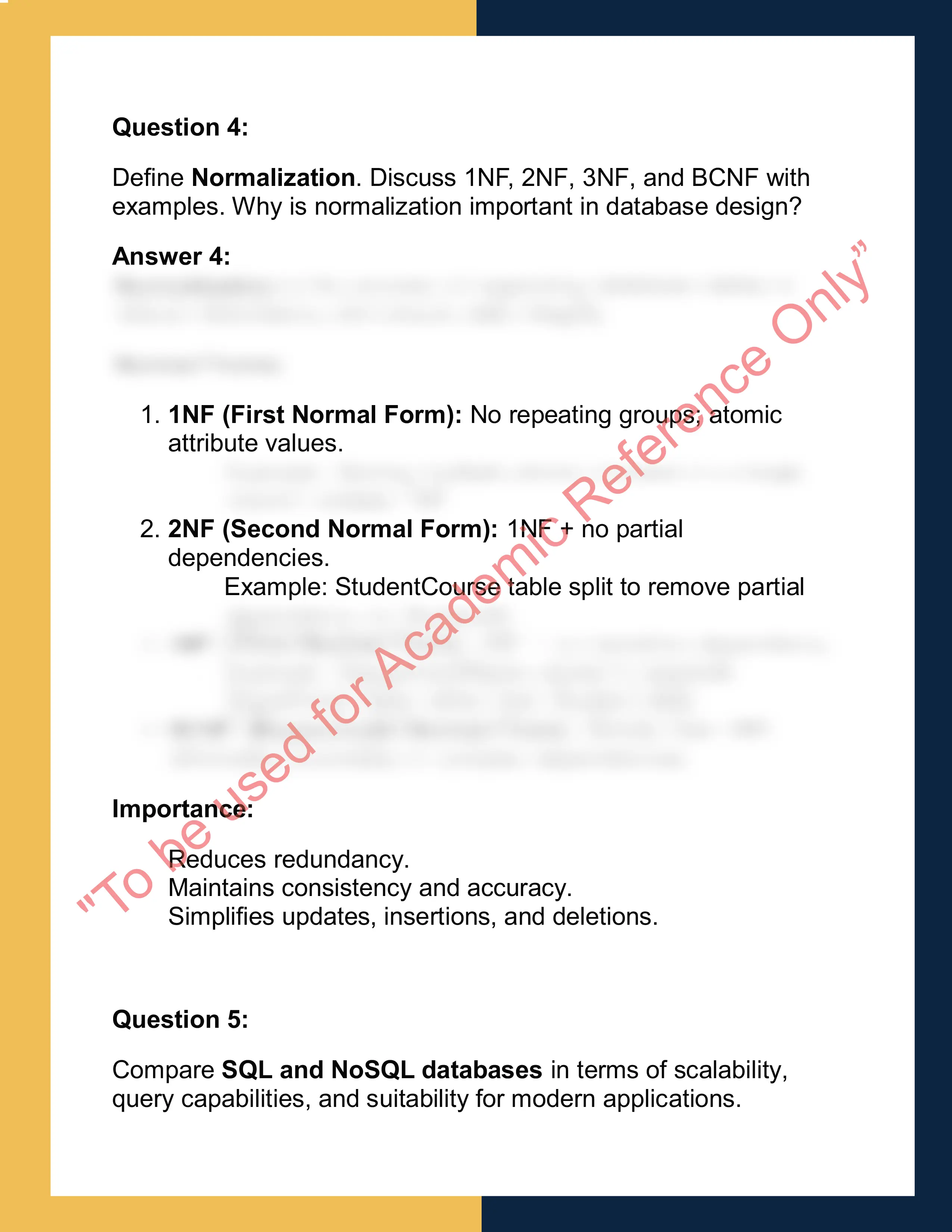 CS305 – Database Management Systems 3