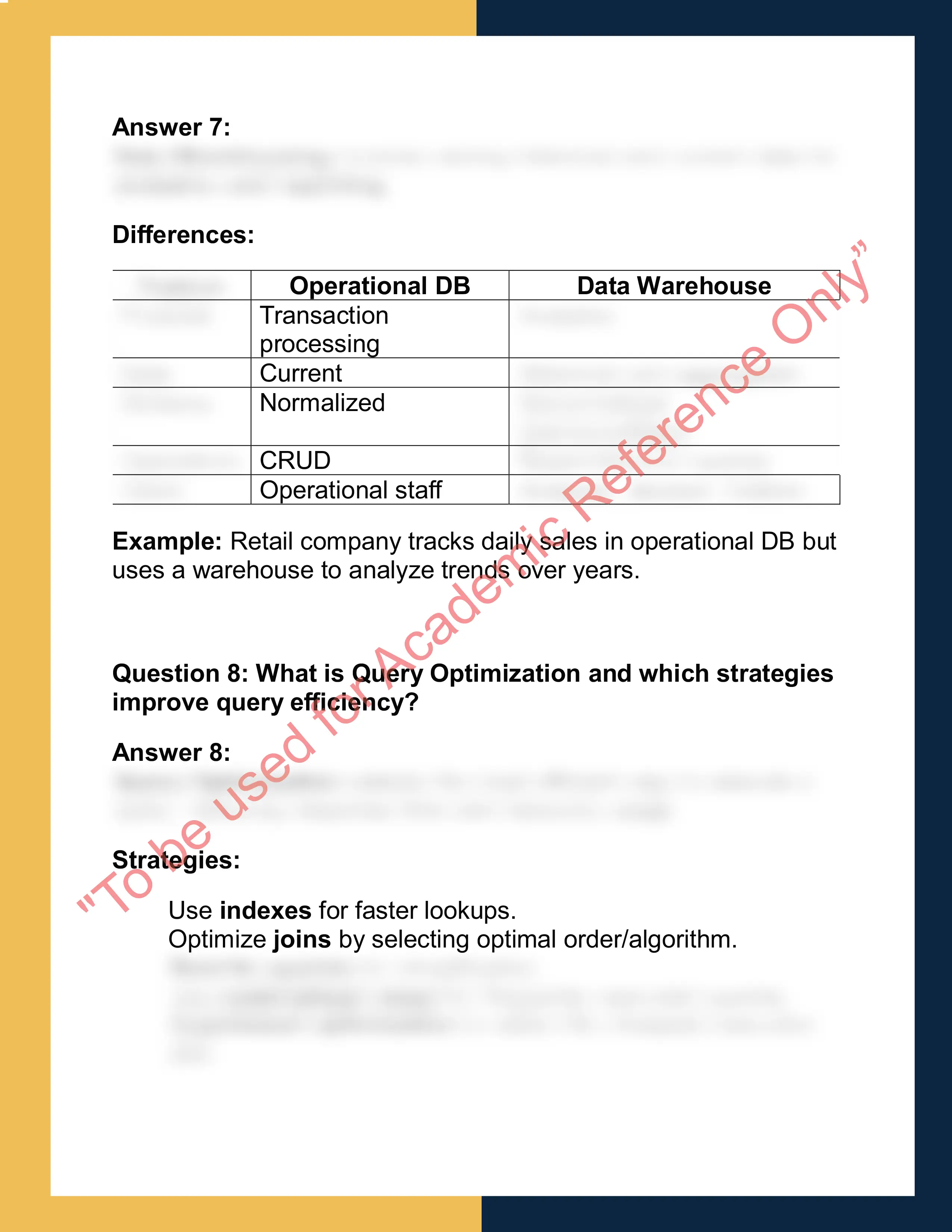 CS502 – Advanced Database Systems 5