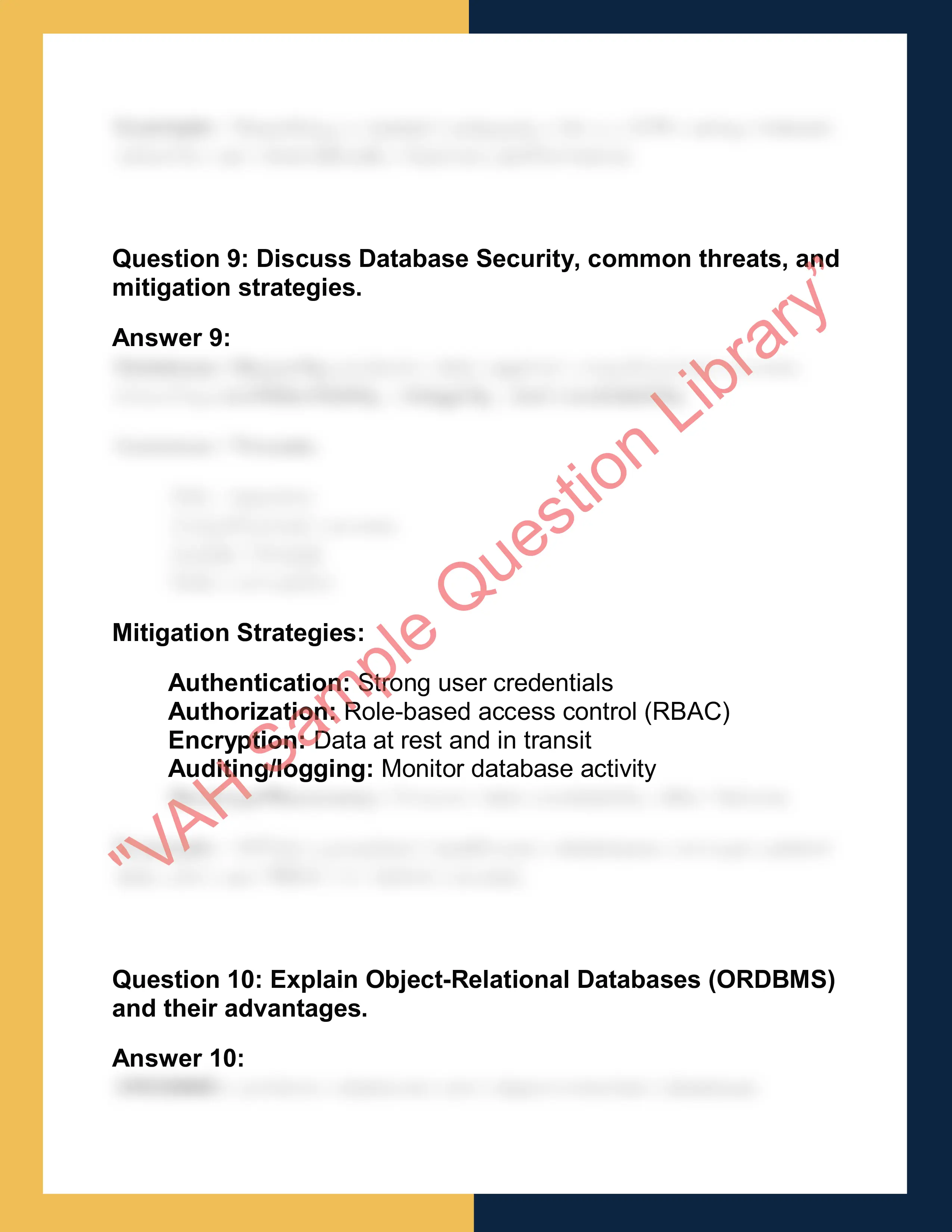 CS502 – Advanced Database Systems 6