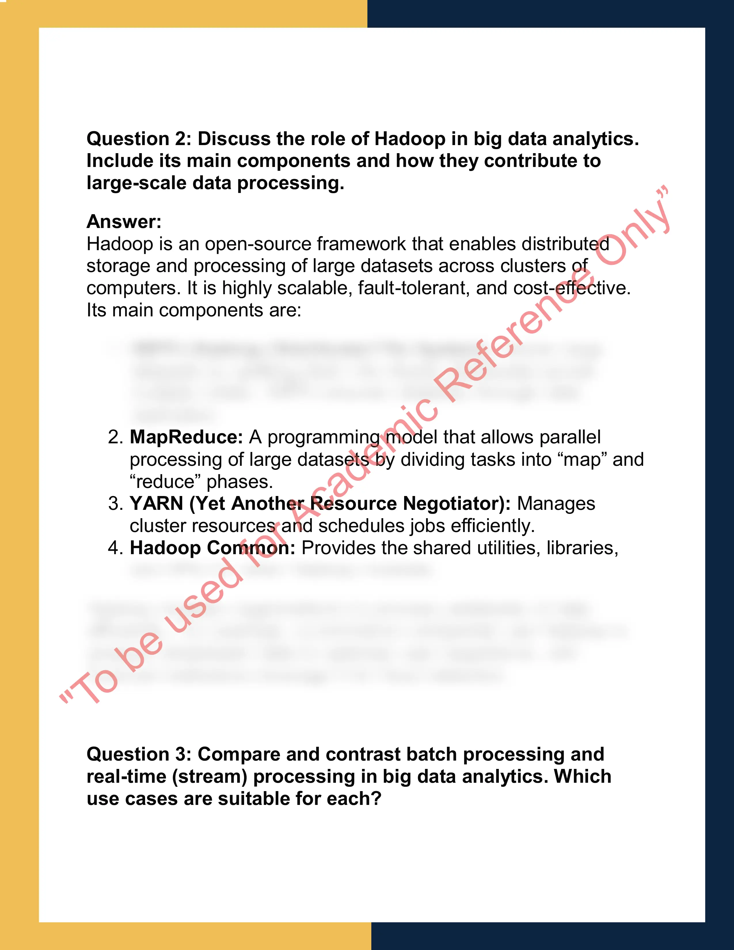 CS5097 – Big  Data and Analytics 1