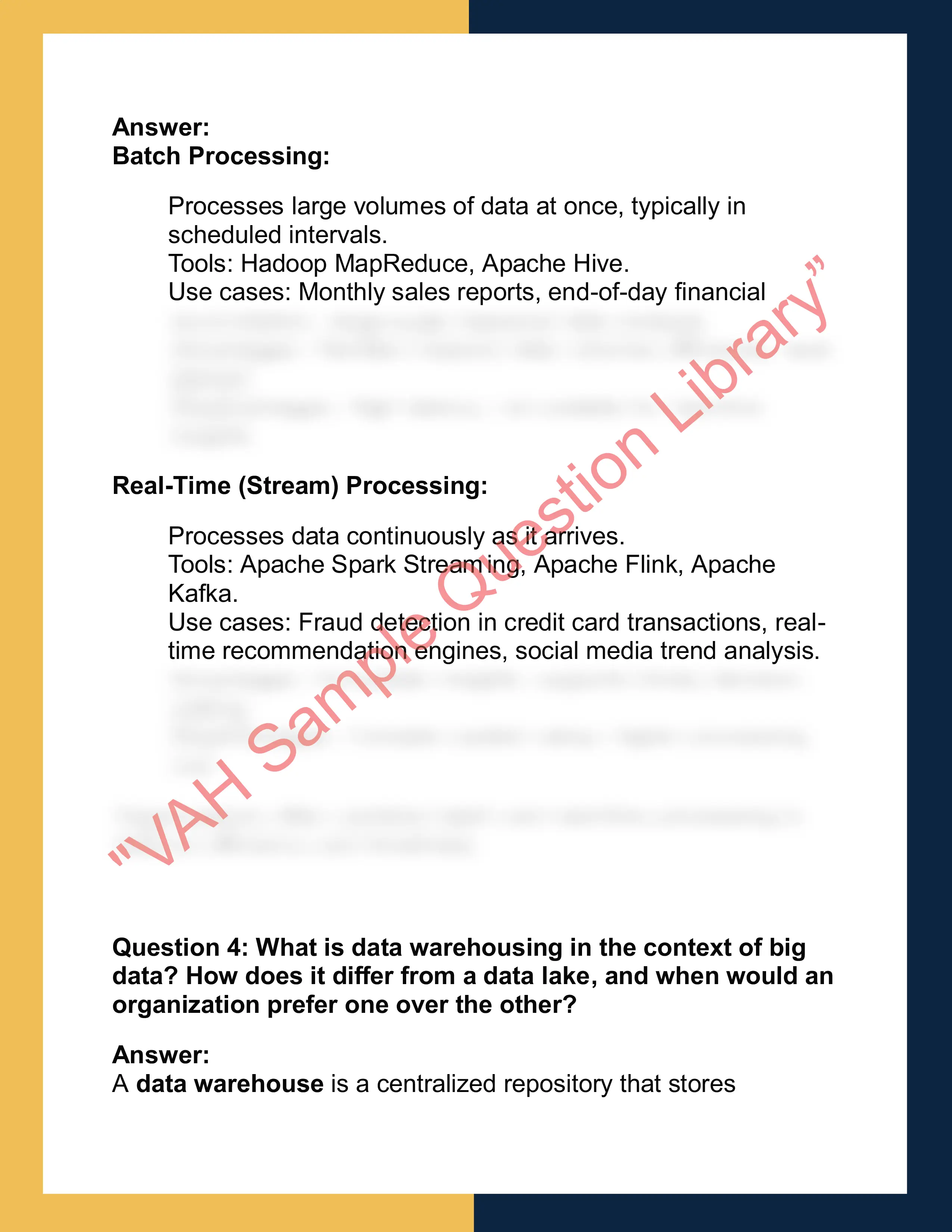CS5097 – Big  Data and Analytics 2