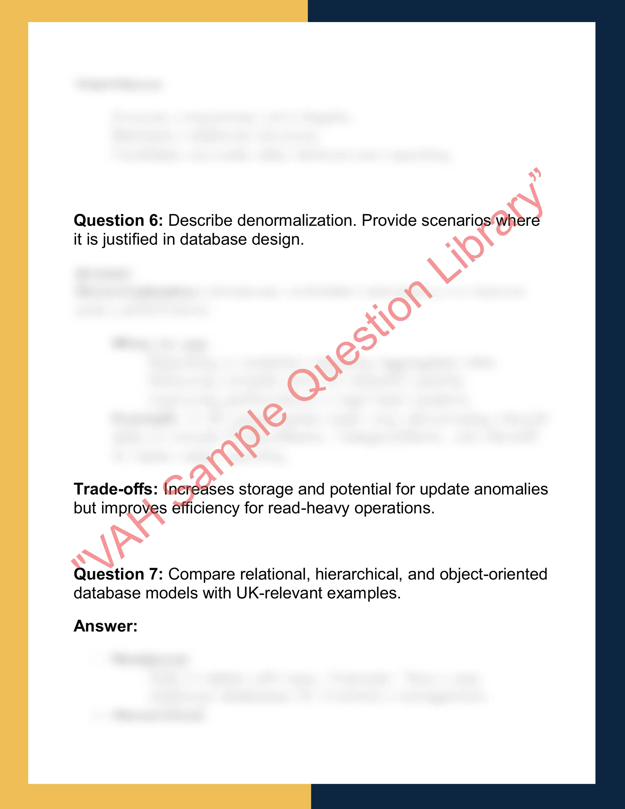CS604 –  Database Design 4