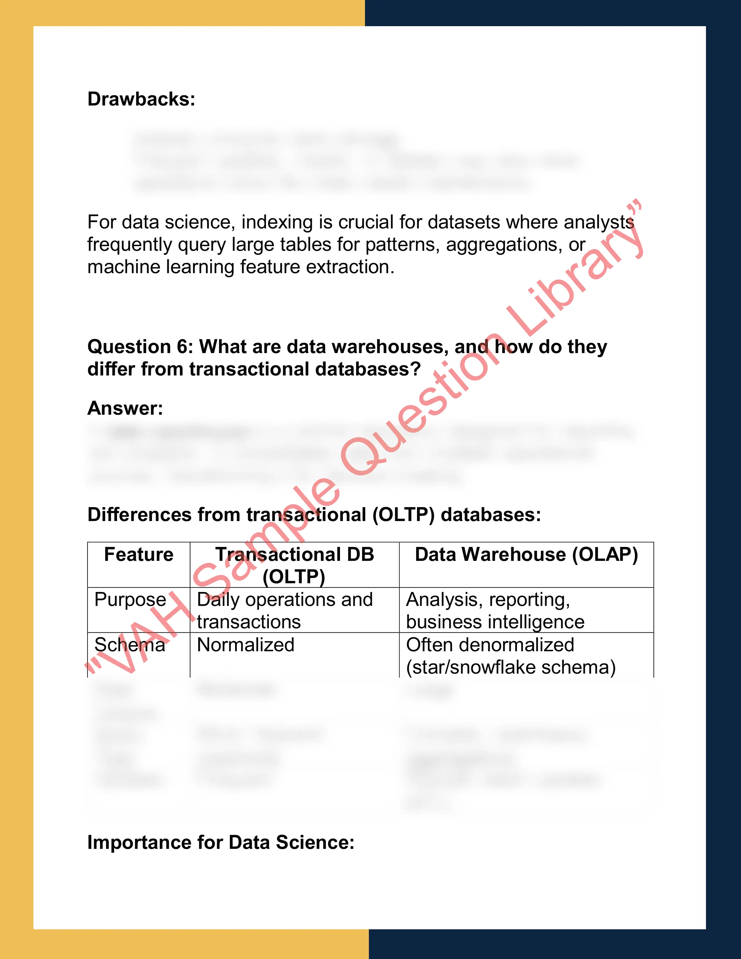 CSD – Database Systems for Data  Science 4