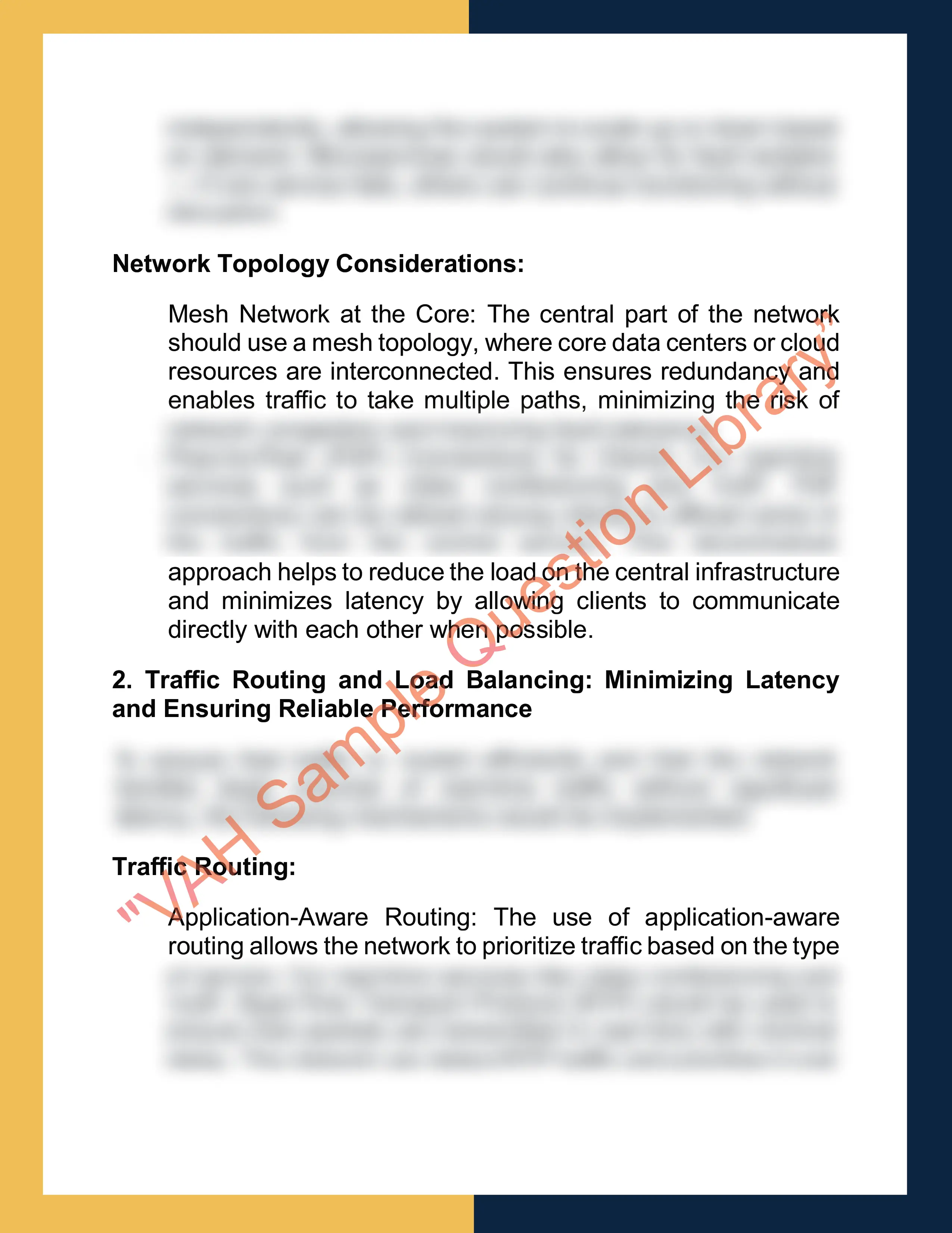 Assignment sample solution of CSE2/4NWT - Networked Systems 2