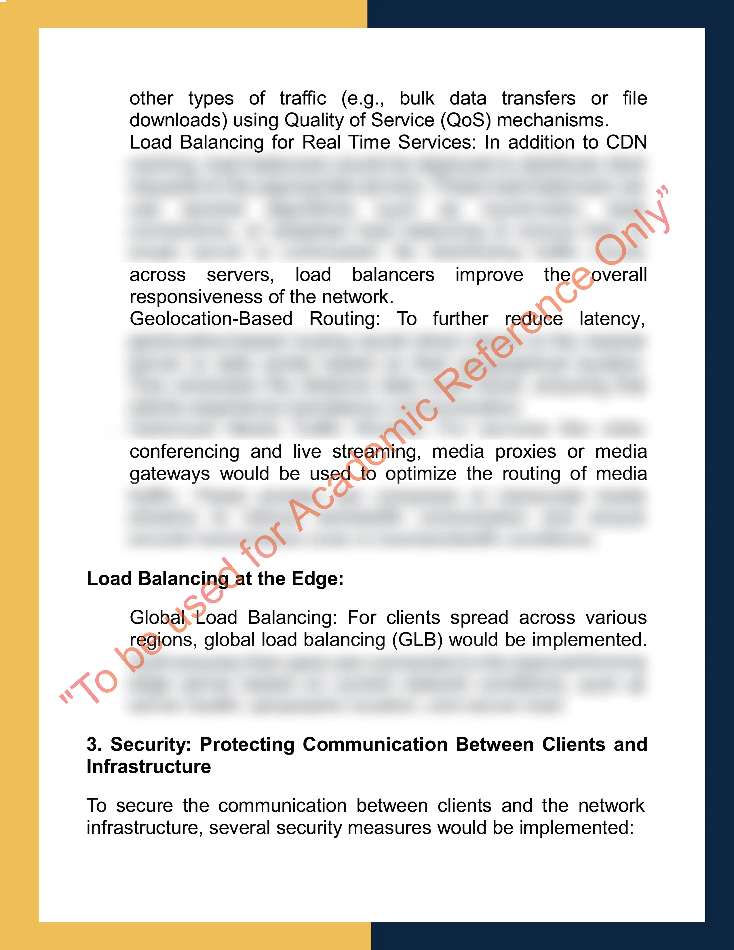 Assignment sample solution of CSE2/4NWT - Networked Systems 3