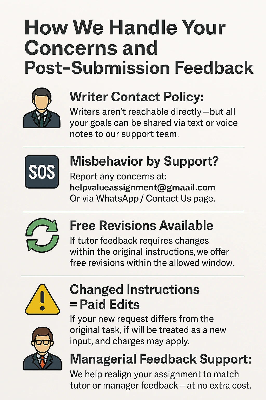 What if the customer support team misbehaves