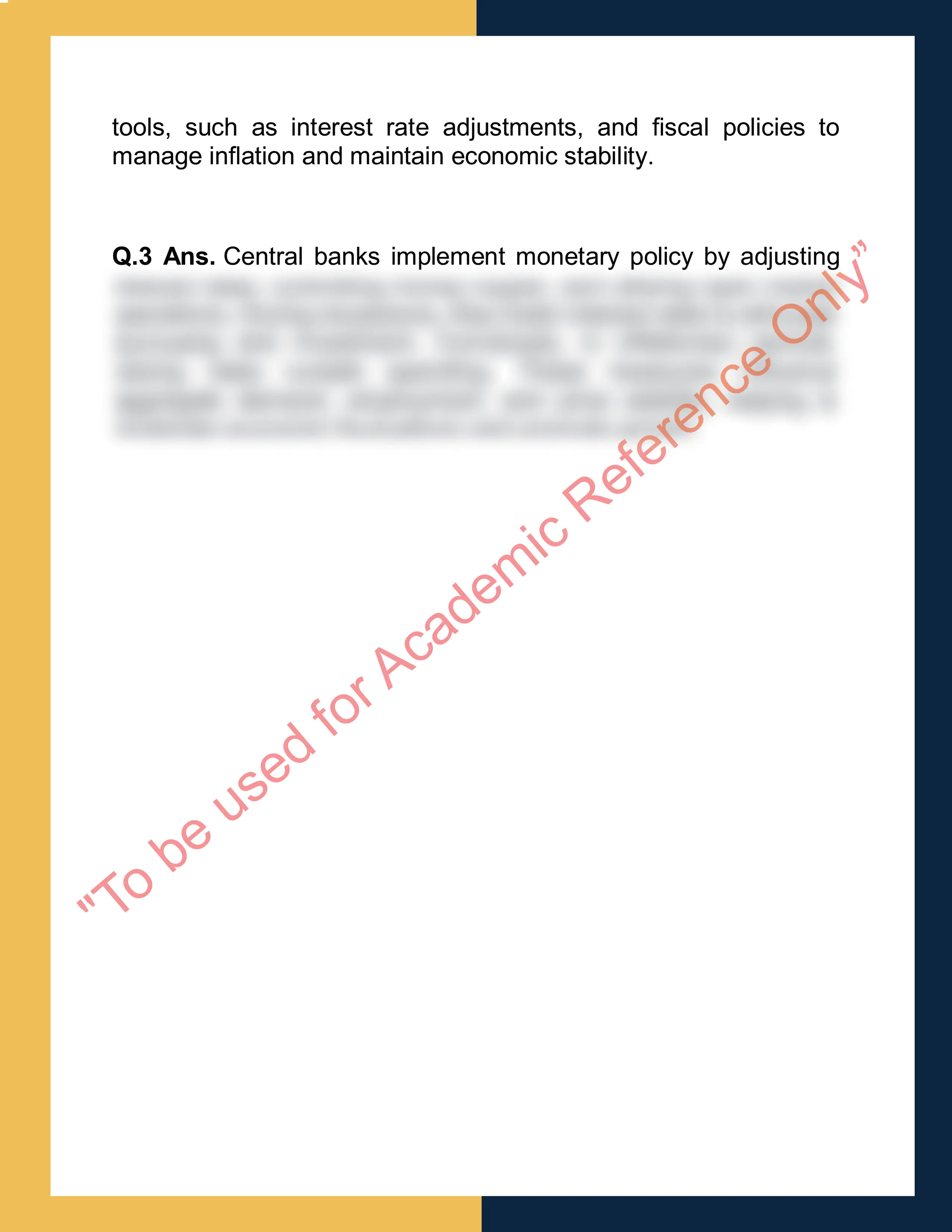 Assignment sample solution of ECON2020 -Macroeconomic Principles 1