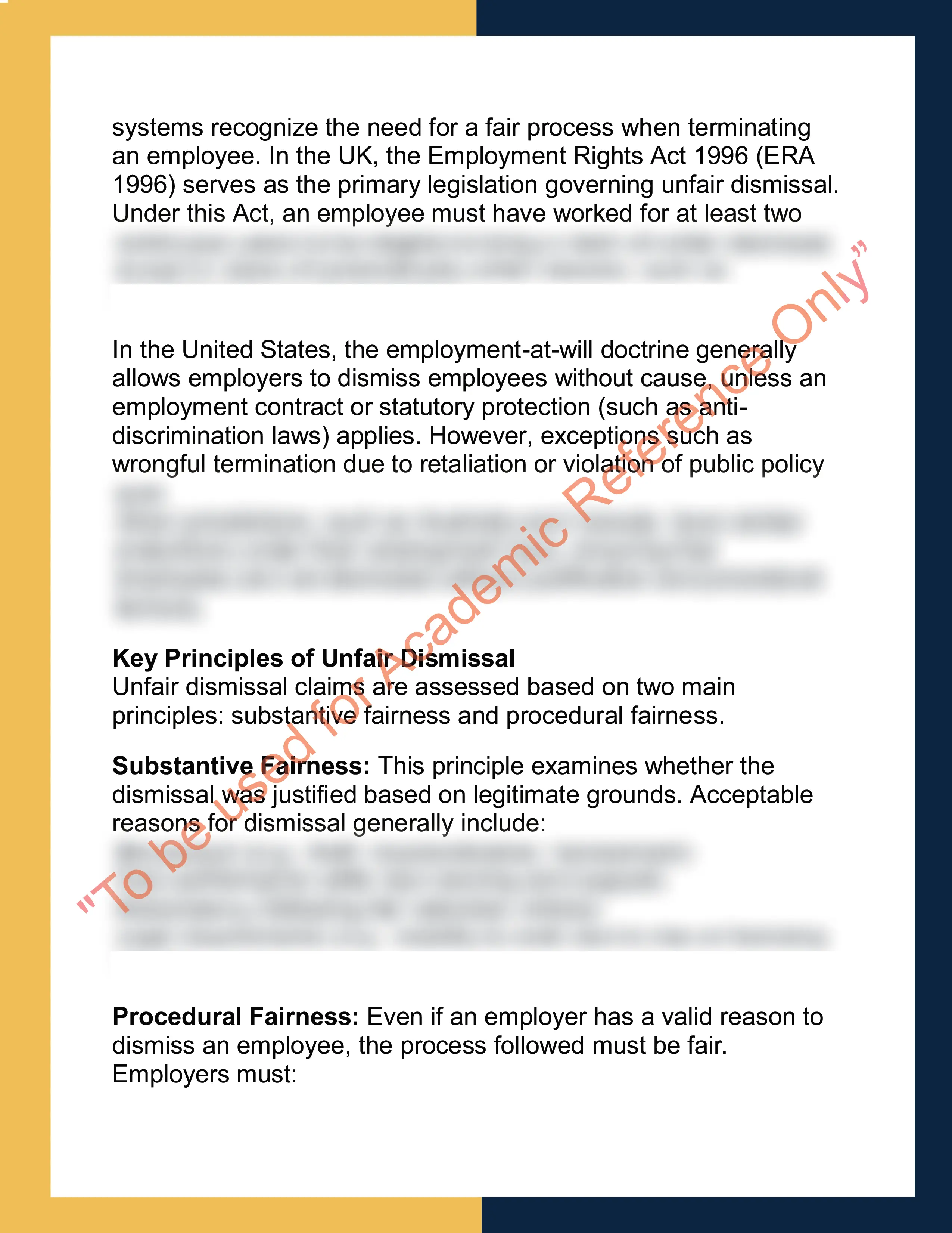 Assignment sample solution of EMPLAW101 - Employment Law 1