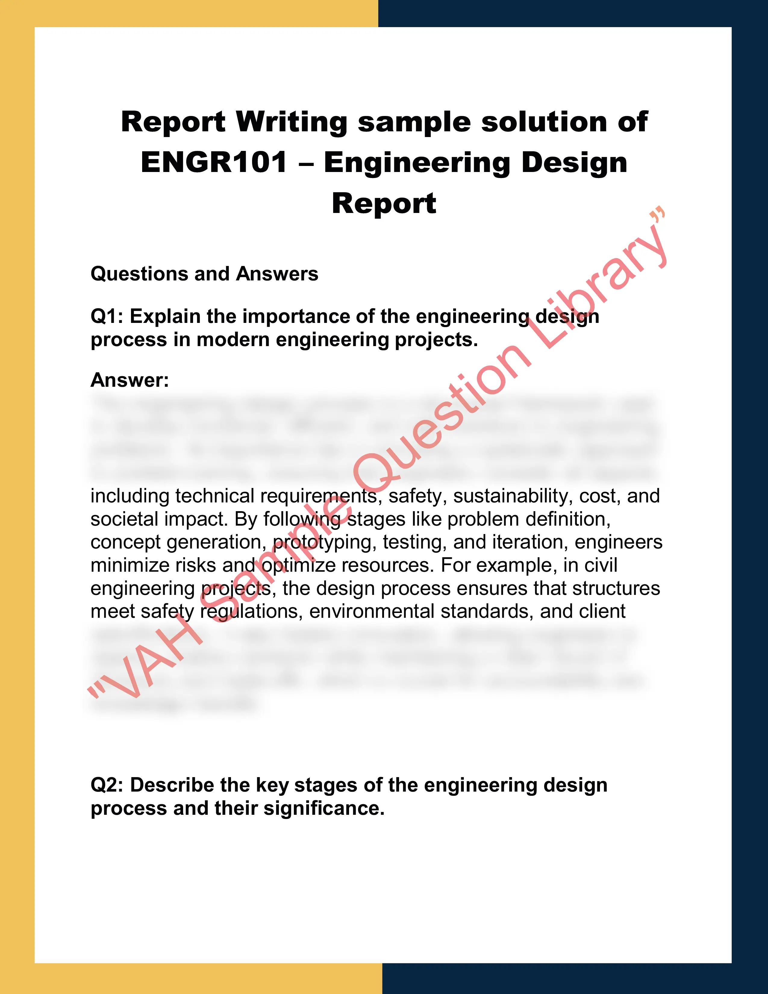 ENGR101 – Engineering Design  Report 0
