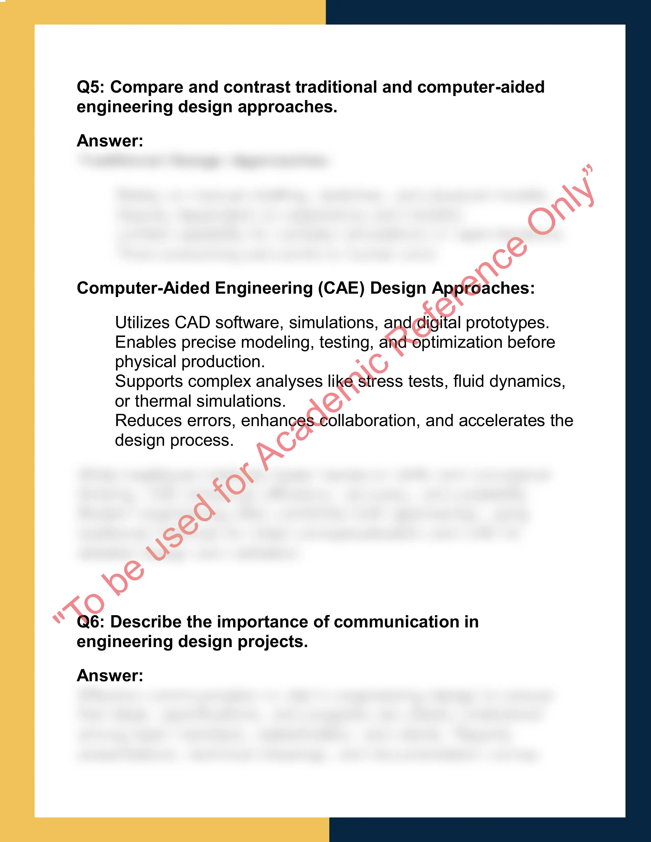 ENGR101 – Engineering Design  Report 3