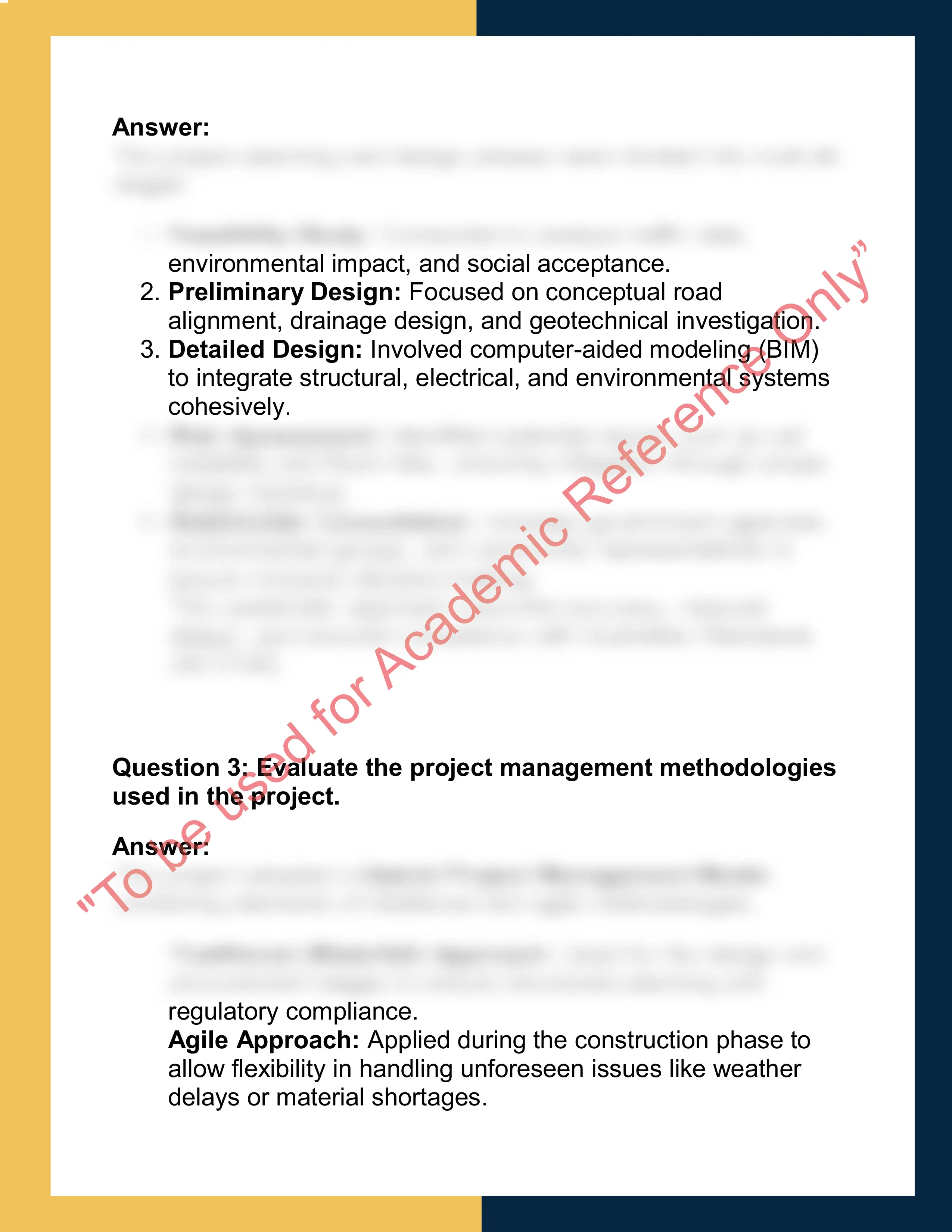 ENGR201 – Civil Engineering Project  Report 1