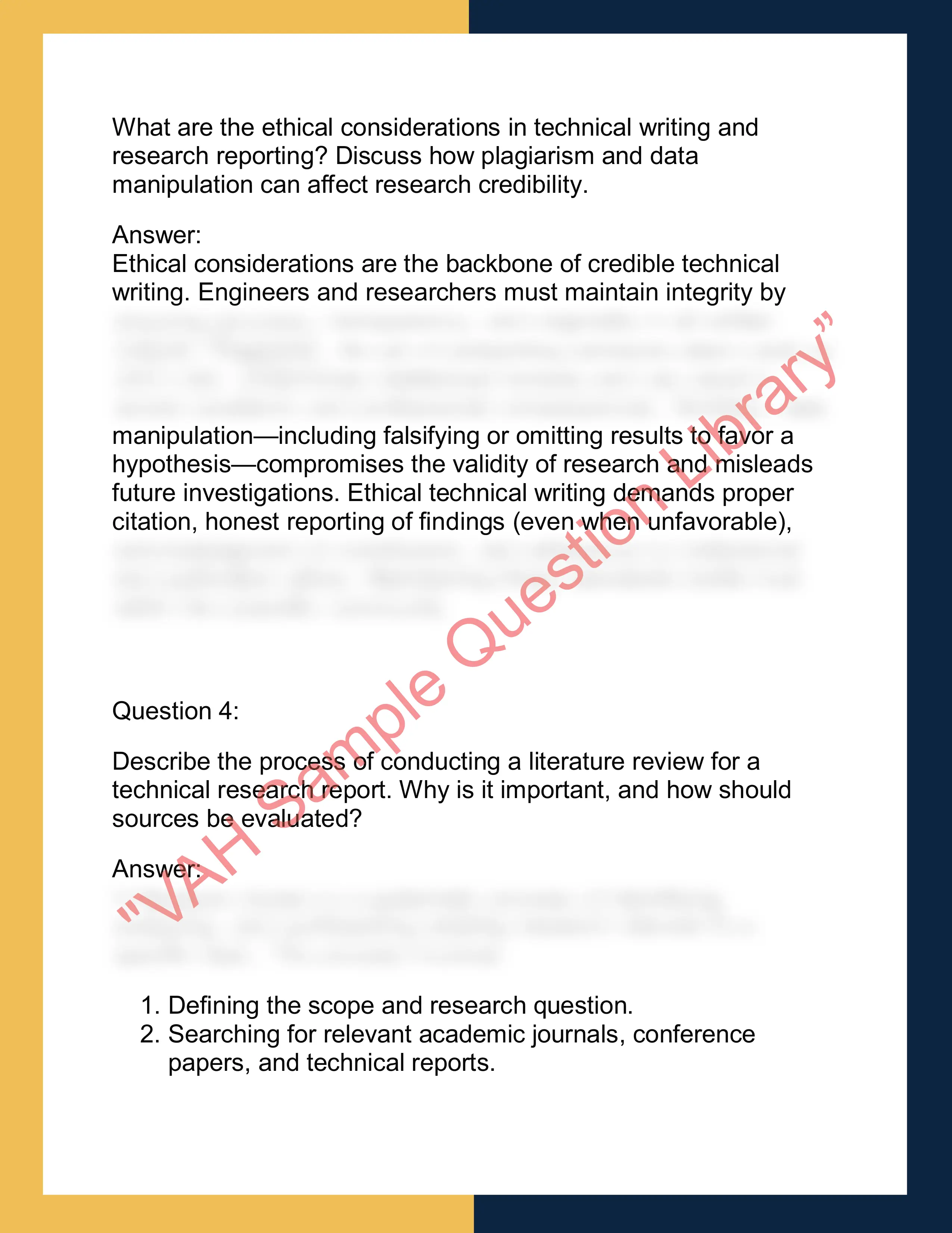 ENGR601 Technical Writing and  Research Reporting 2