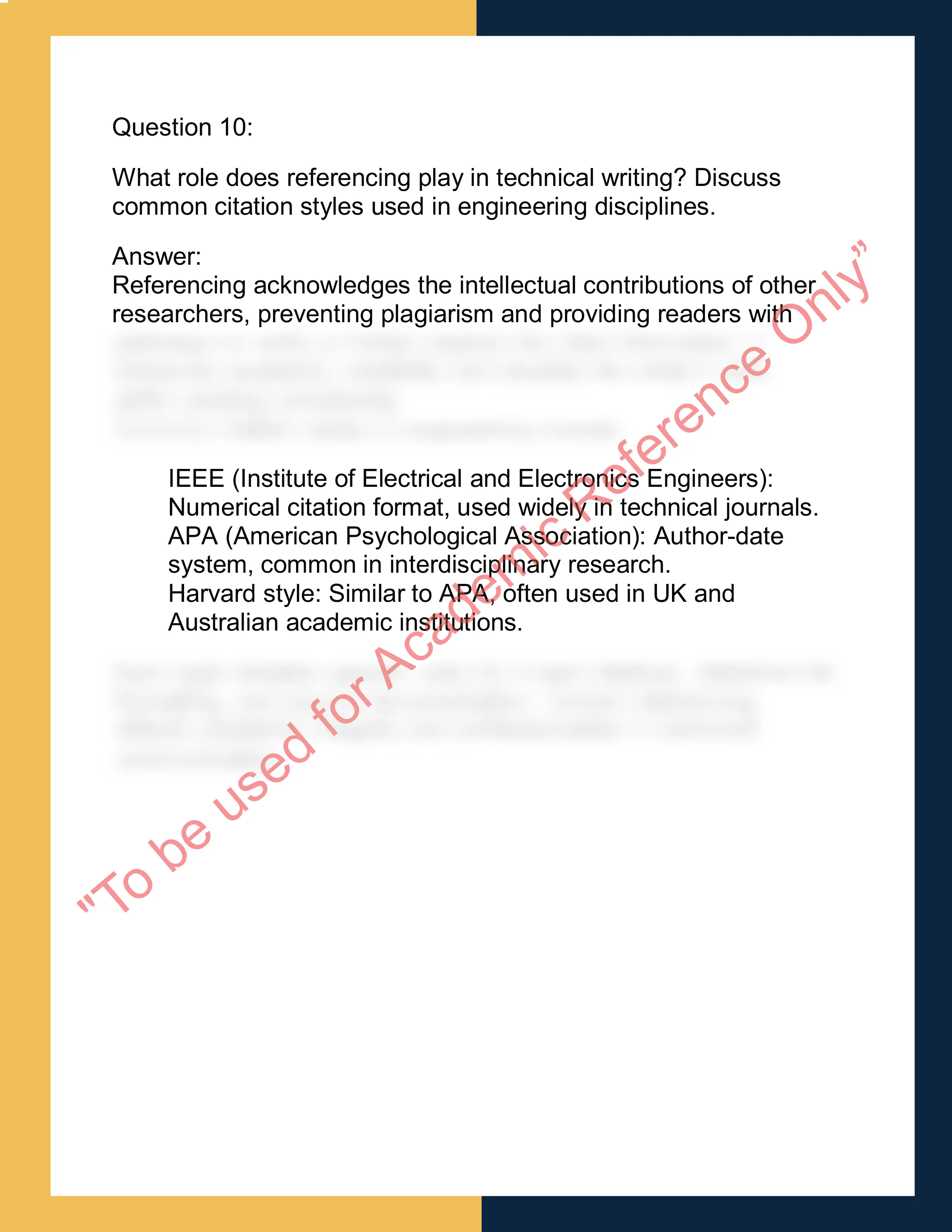 ENGR601 Technical Writing and  Research Reporting 7