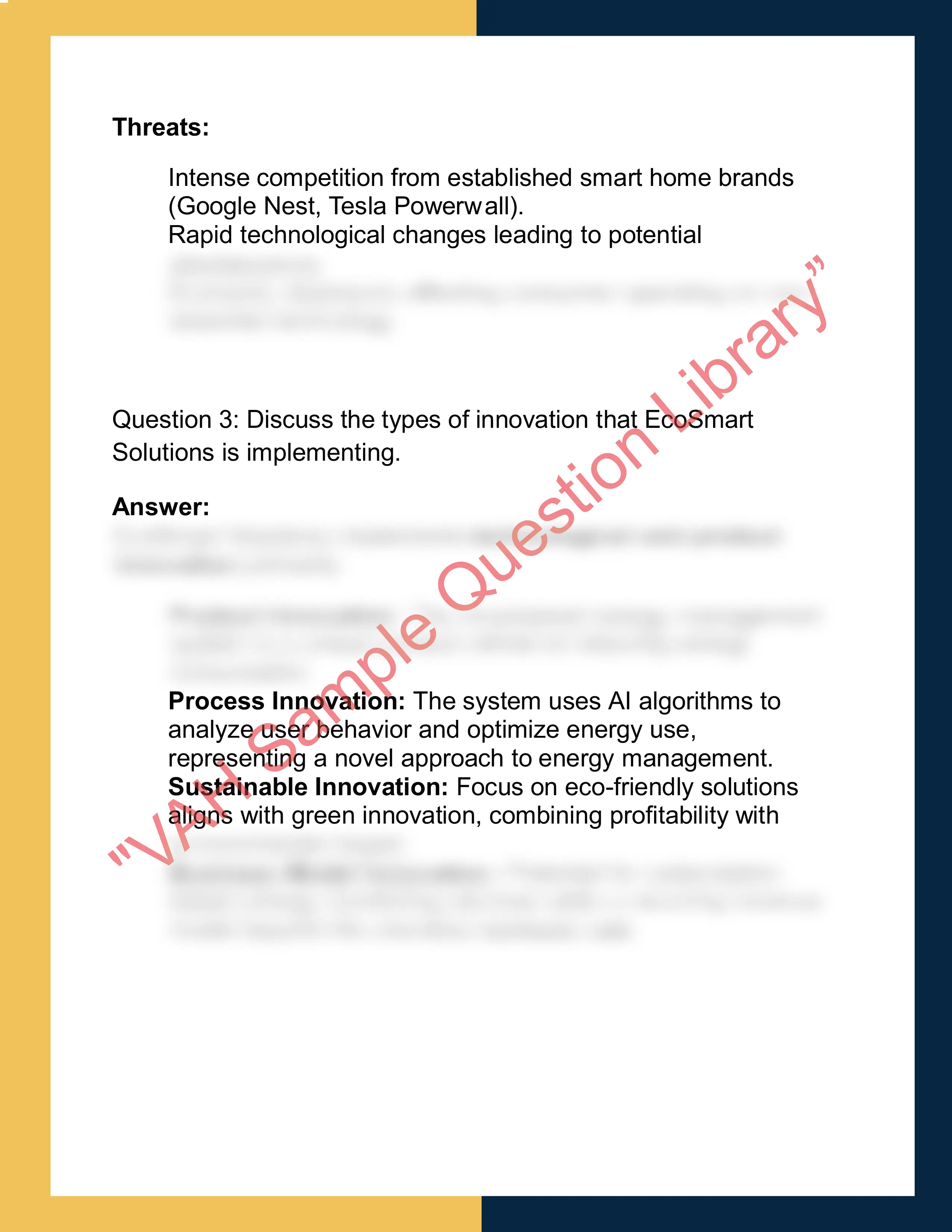 ENTR6002 –  Entrepreneurship & Innovation 2