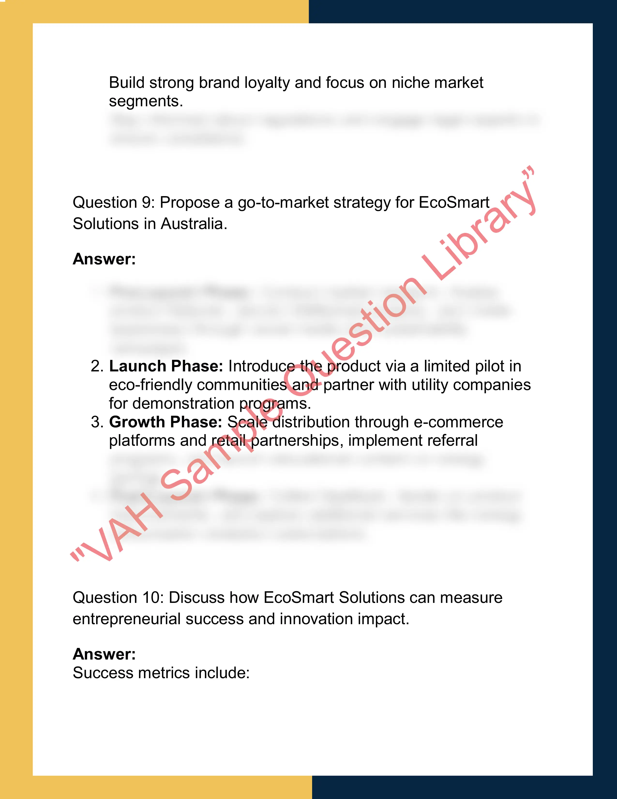 ENTR6002 –  Entrepreneurship & Innovation 6