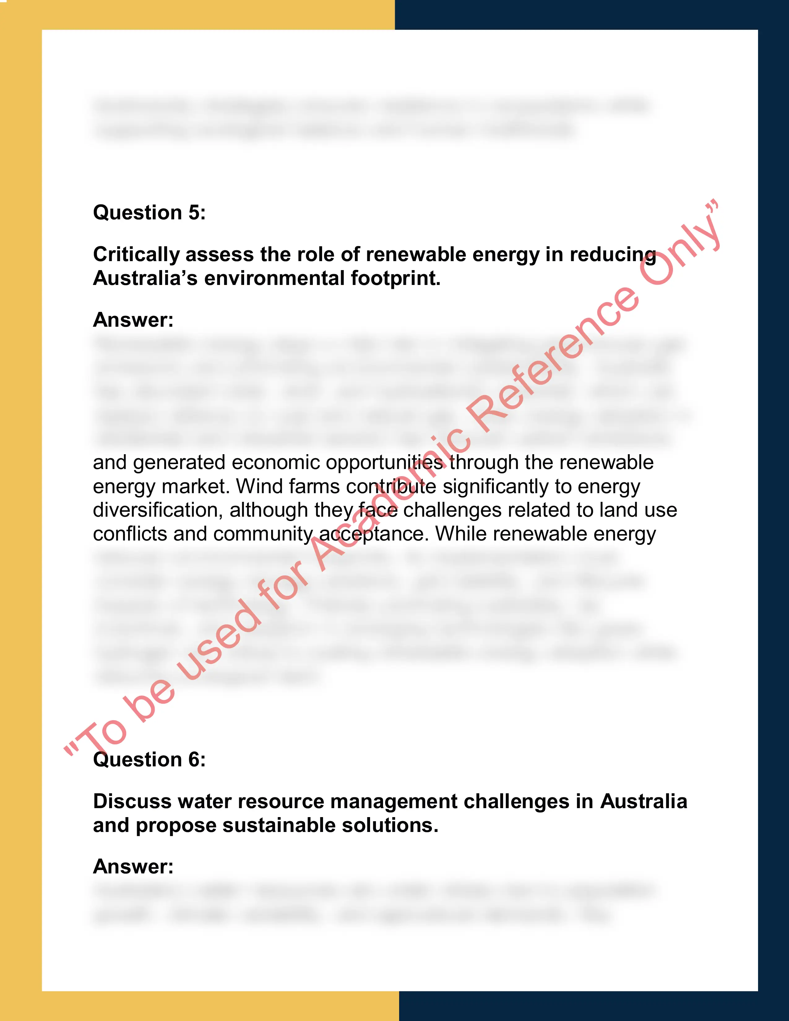 ENV201 – Environmental Studies  Report 3