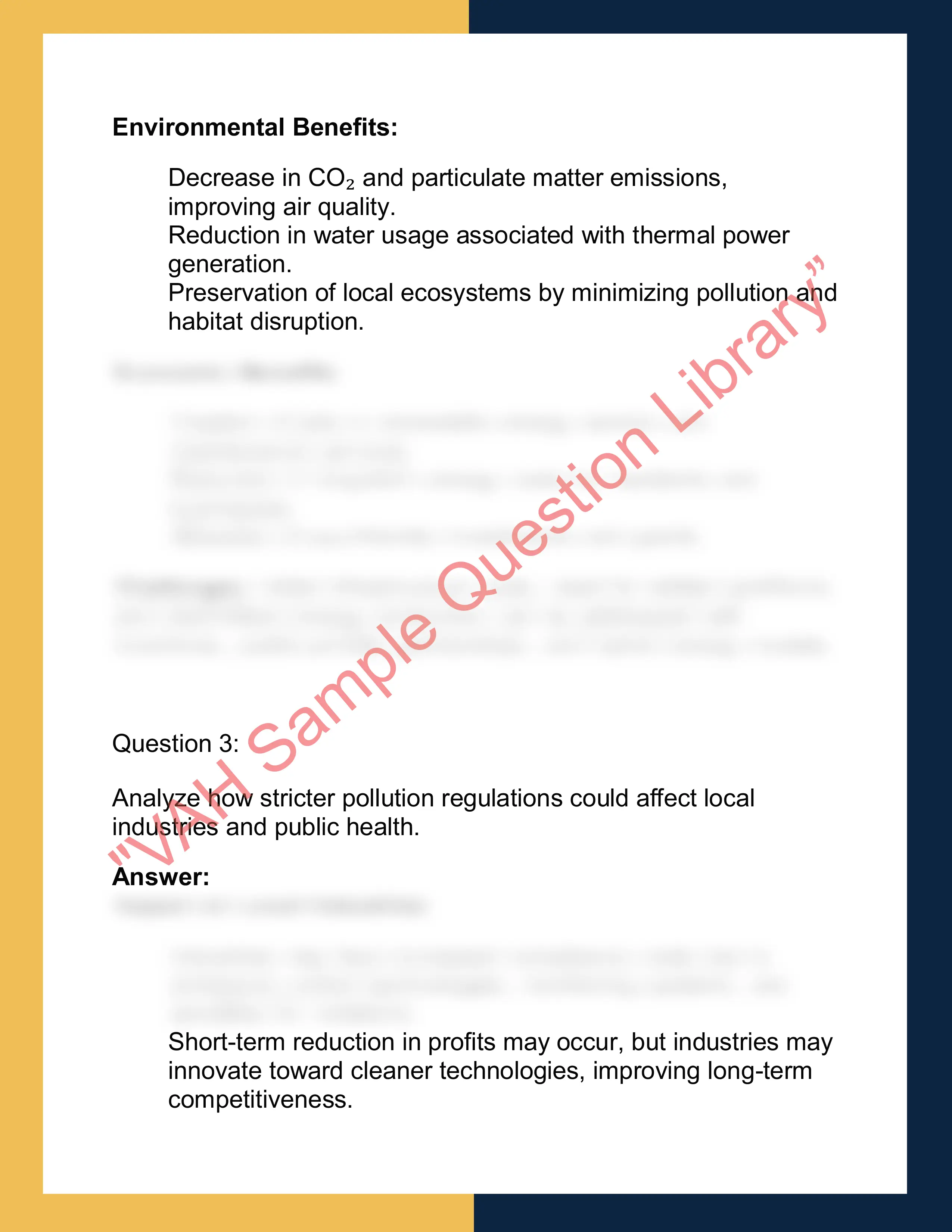 ENV202 – Environmental  Studies 2