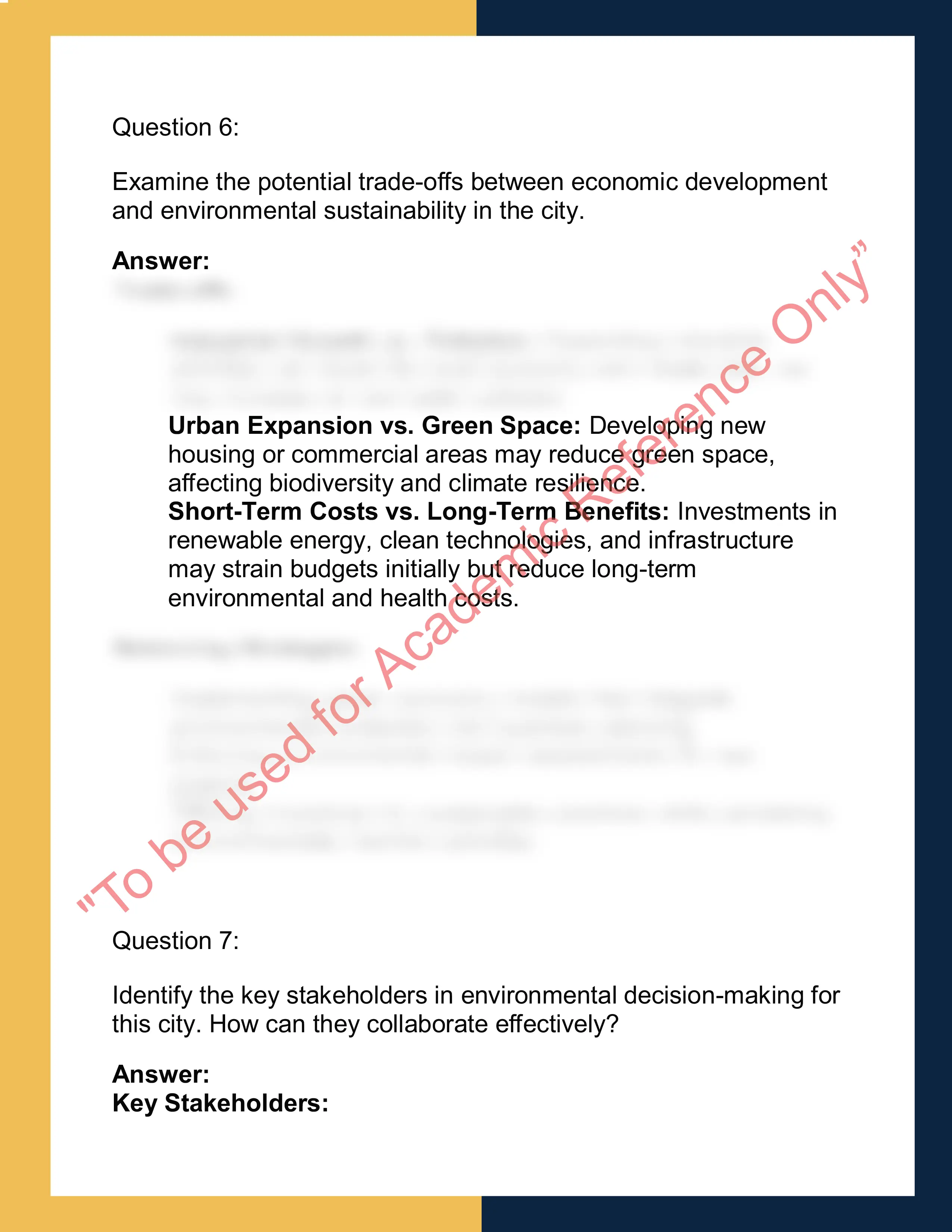 ENV202 – Environmental  Studies 5