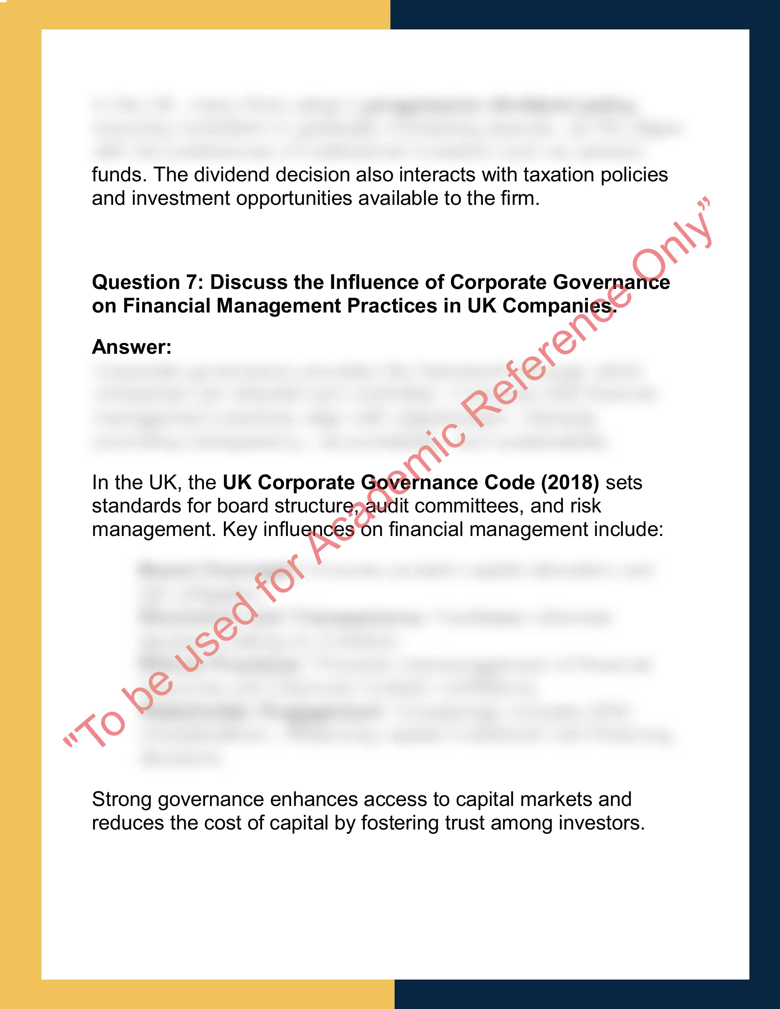 FIN101 – Principles of Finance  Report 5