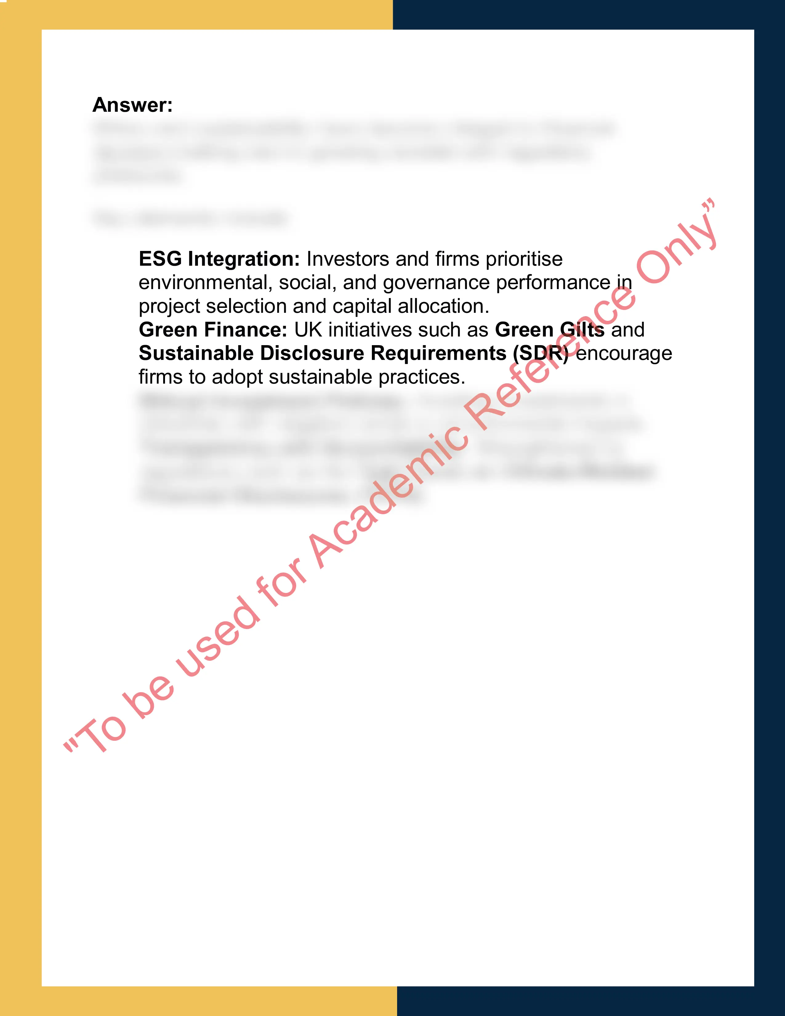 FIN101 – Principles of Finance  Report 7