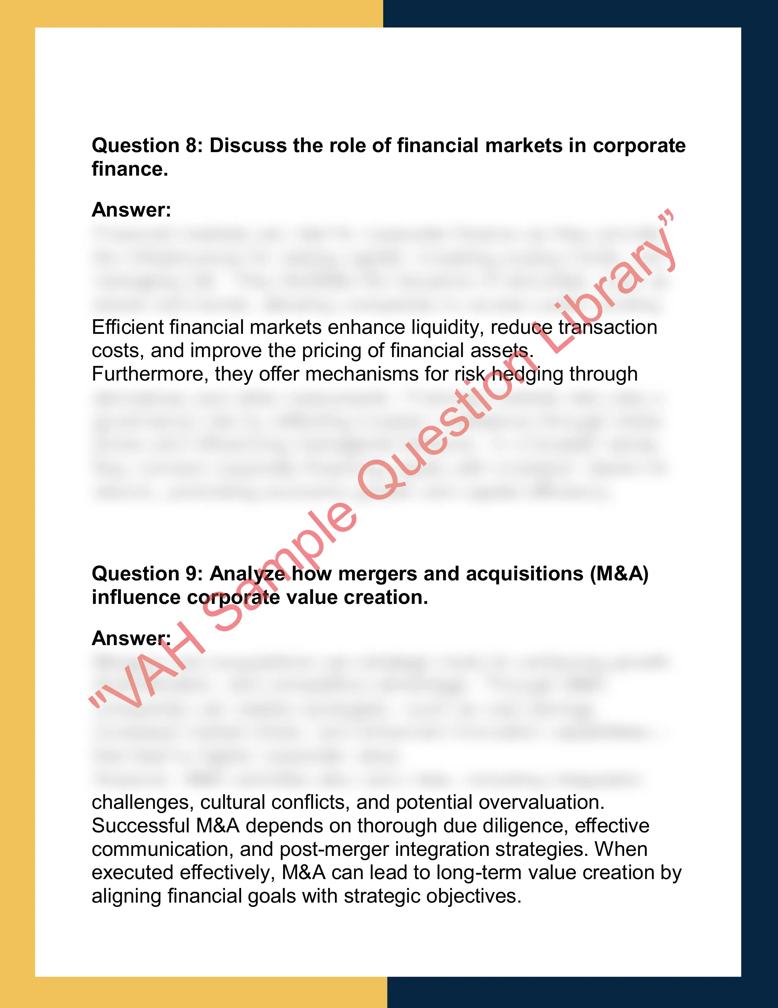 FIN201 – Corporate Finance Report 4