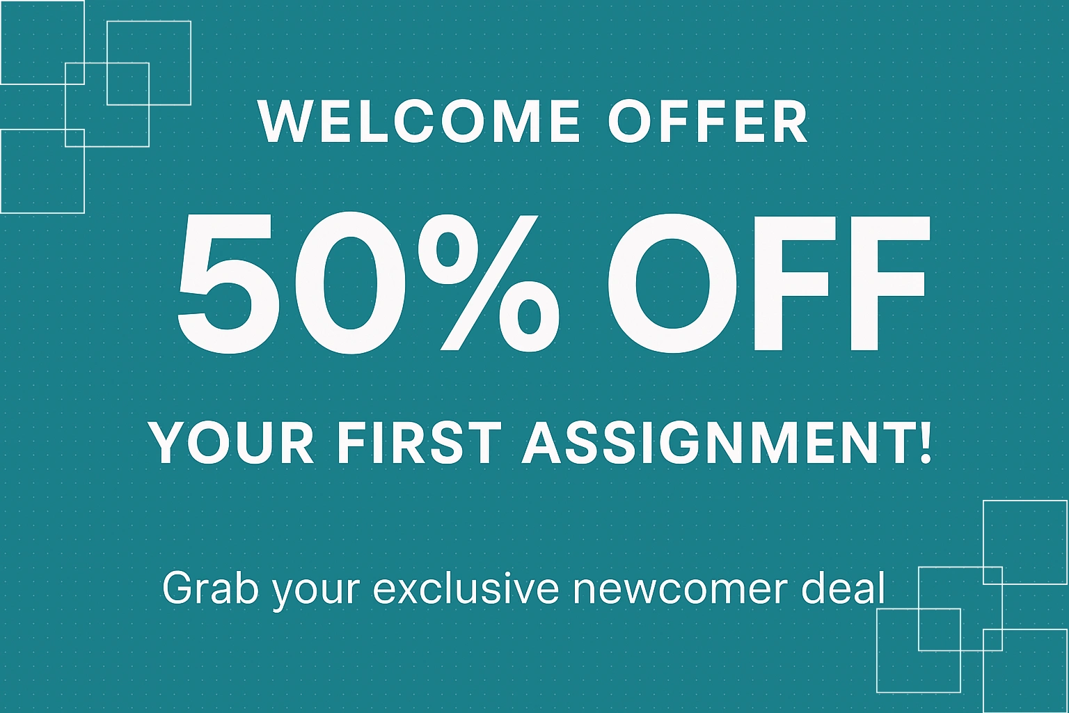 First Time Offer First Time Offer