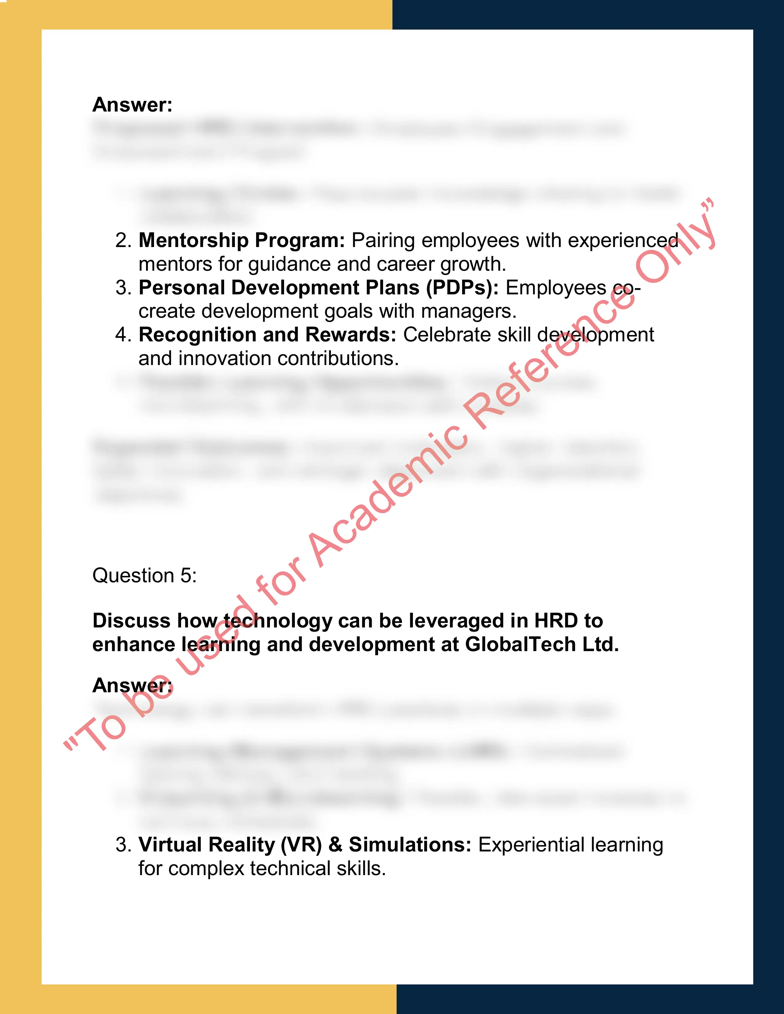 HRD502 – Human Resource  Development 3