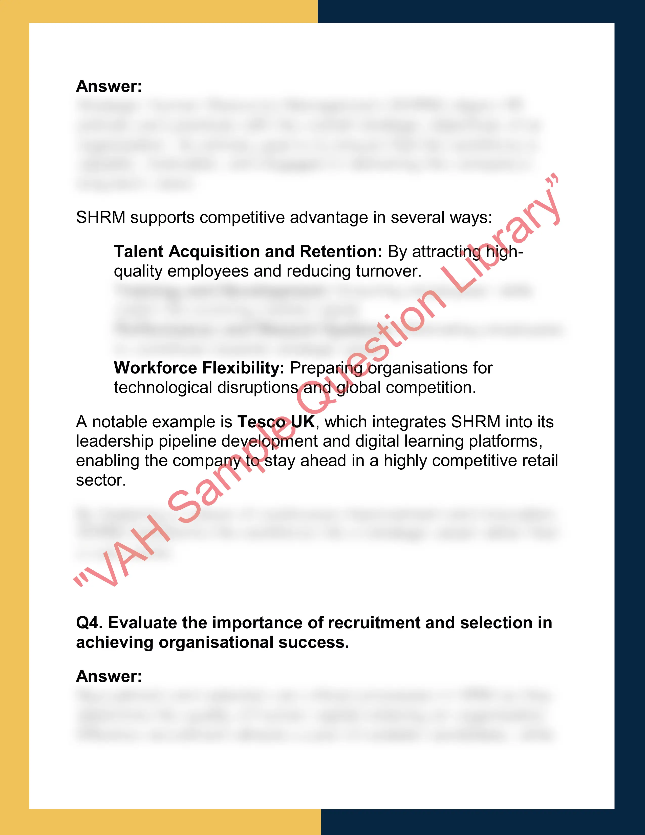 HRM101 – Human Resource Management Report 2