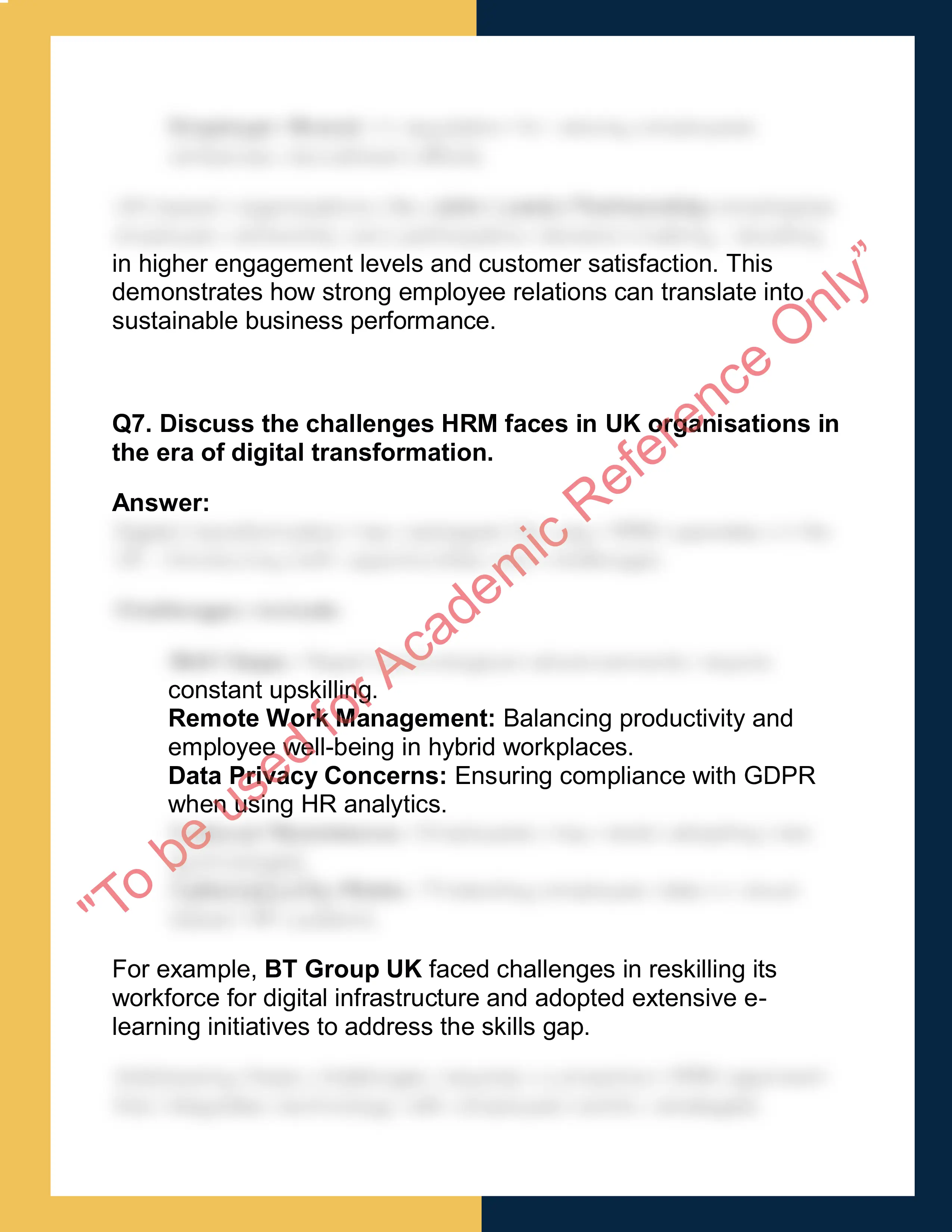 HRM101 – Human Resource Management Report 5