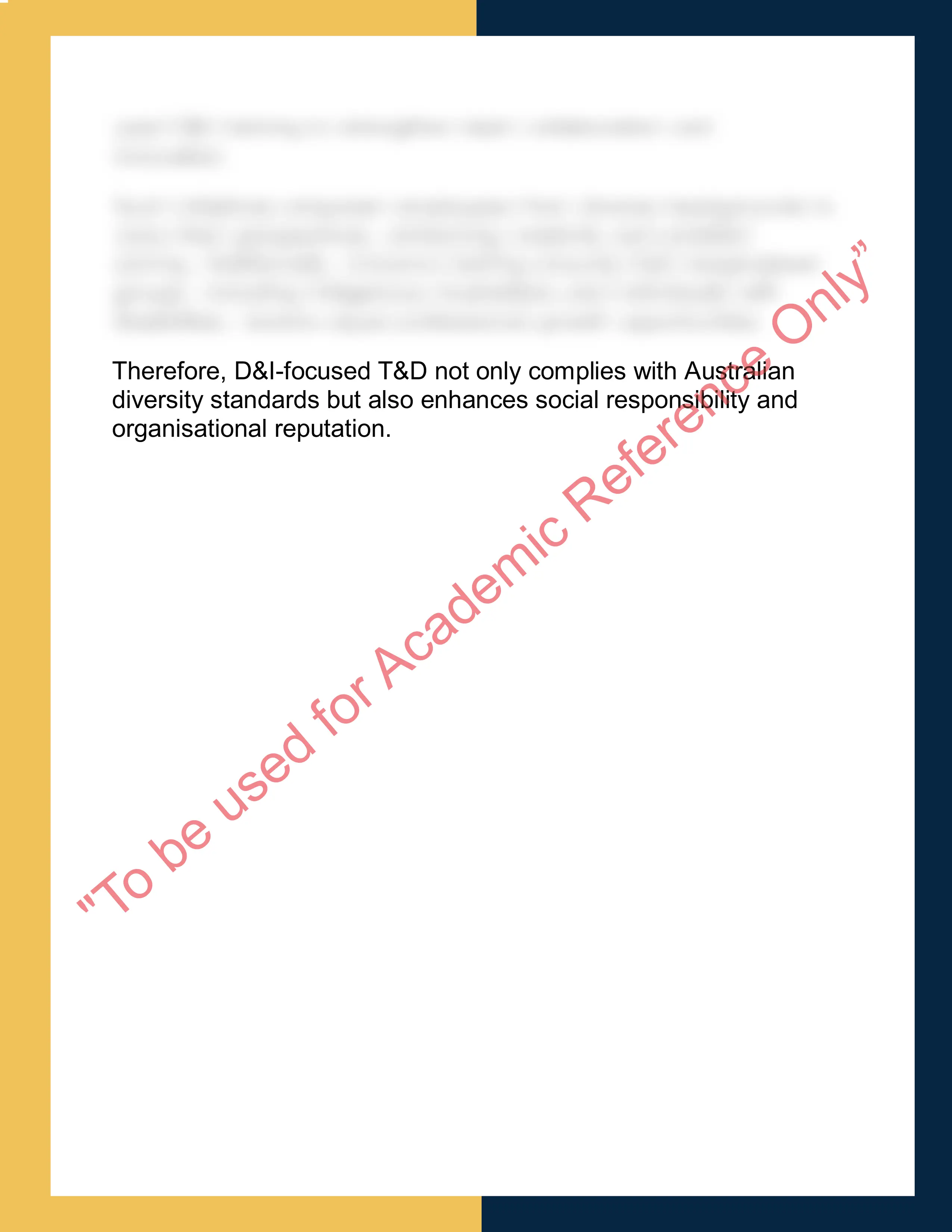 HRM201 – Training and Development  Report 5