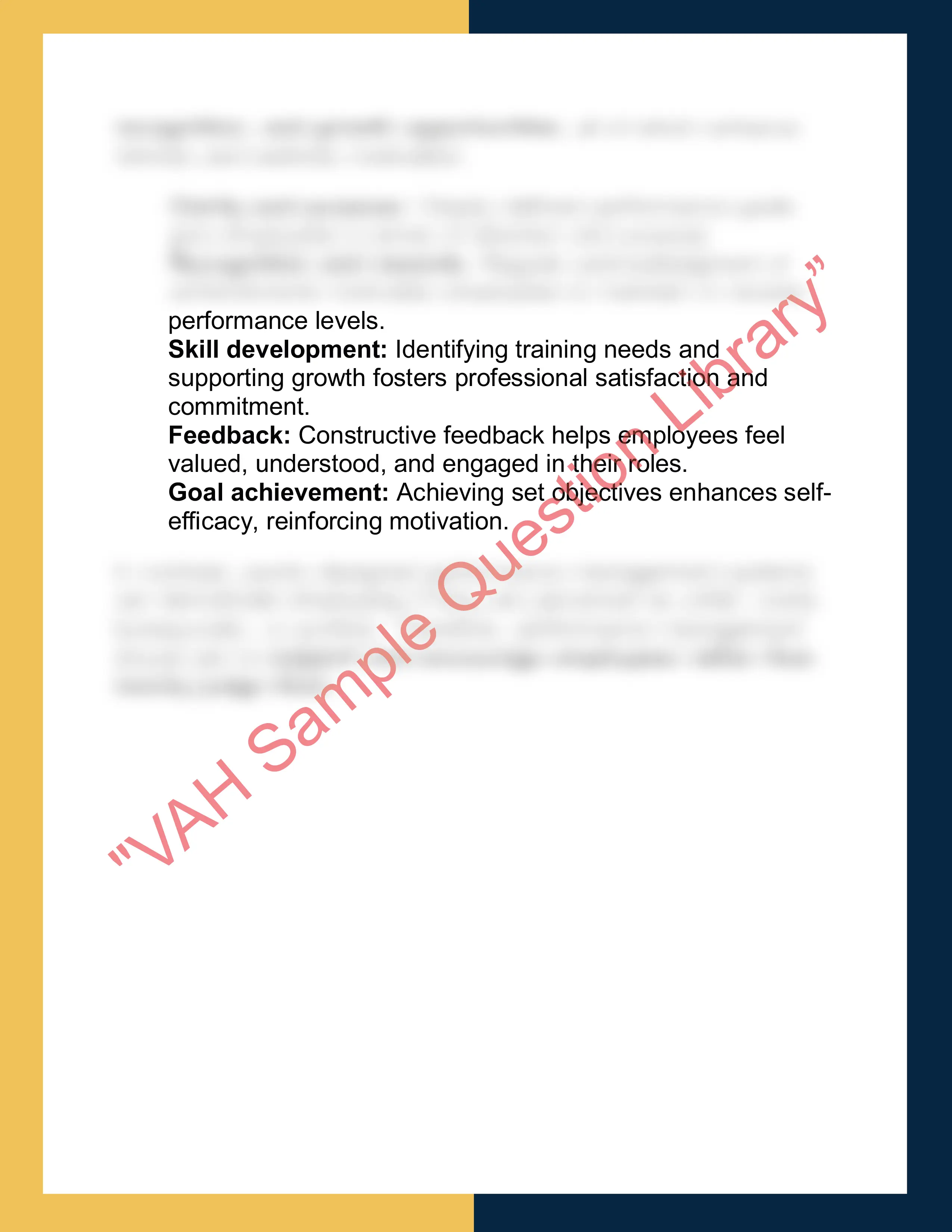 HRM301 – Performance Management  Report 6