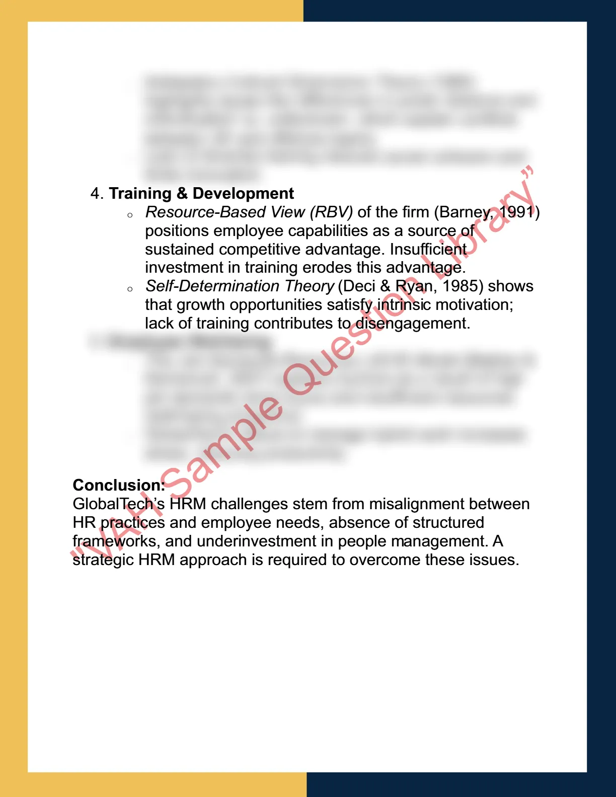 HRMT6001 - Human Resource Management 2