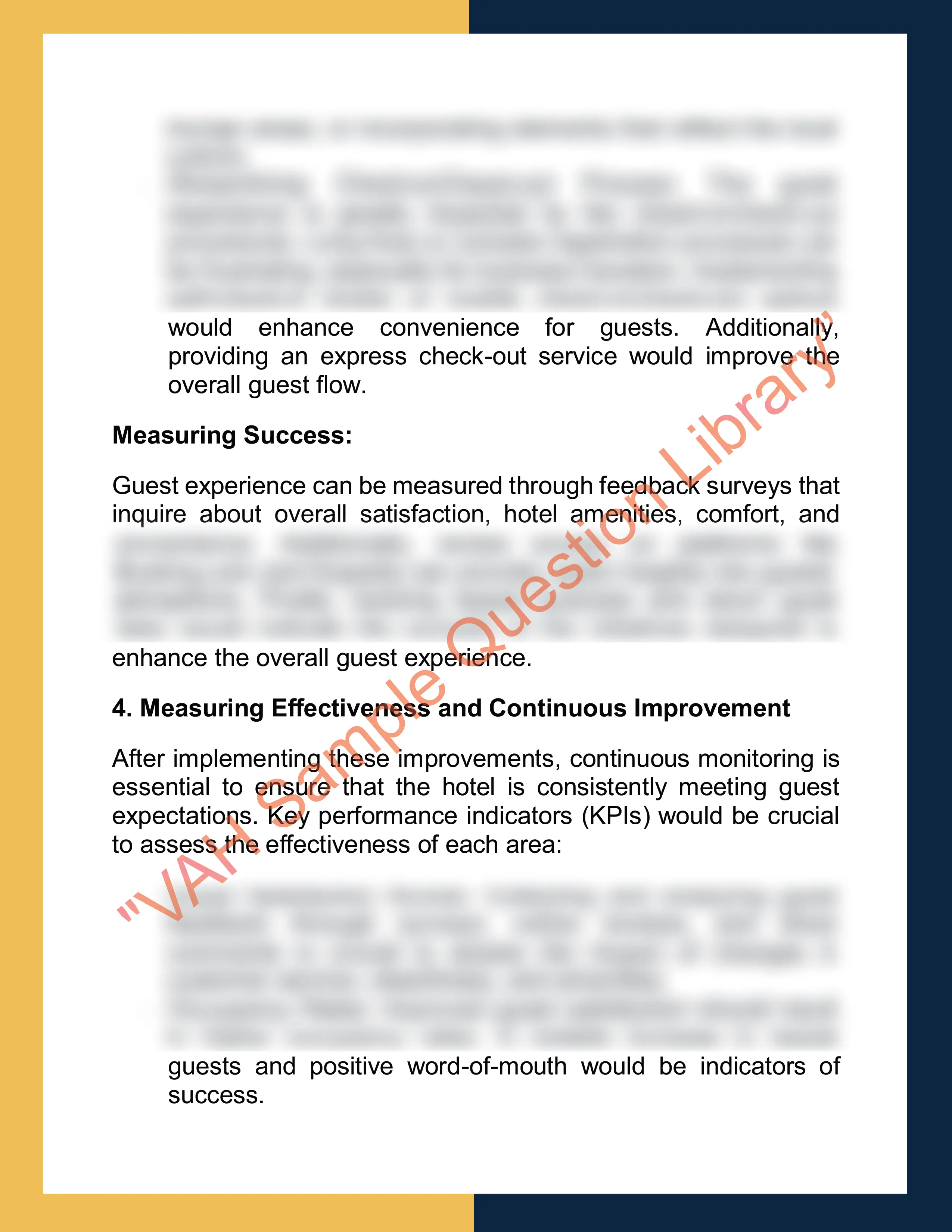 Assignment sample solution of HTL1001-Introduction to Hospitality Management 4
