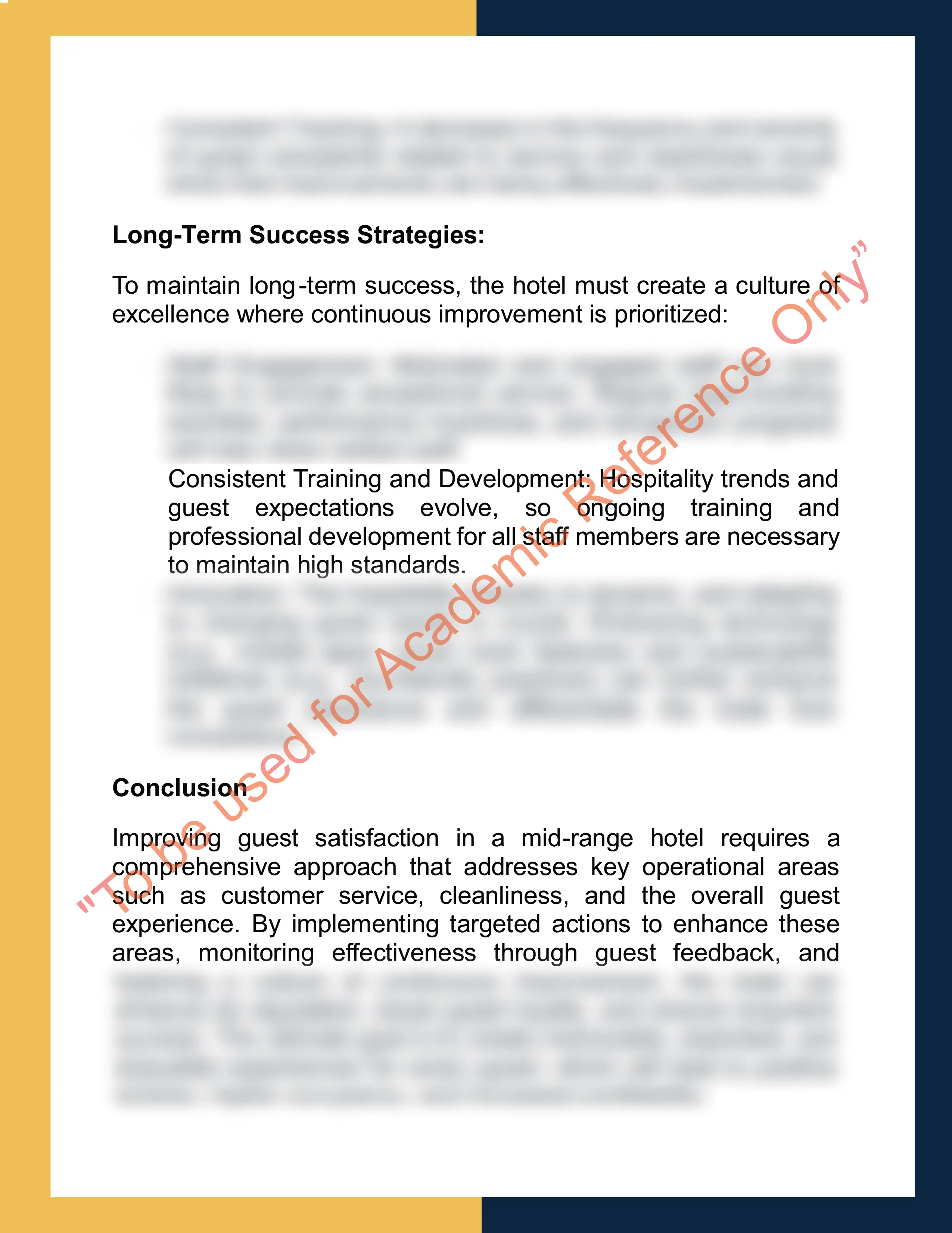 Assignment sample solution of HTL1001-Introduction to Hospitality Management 5