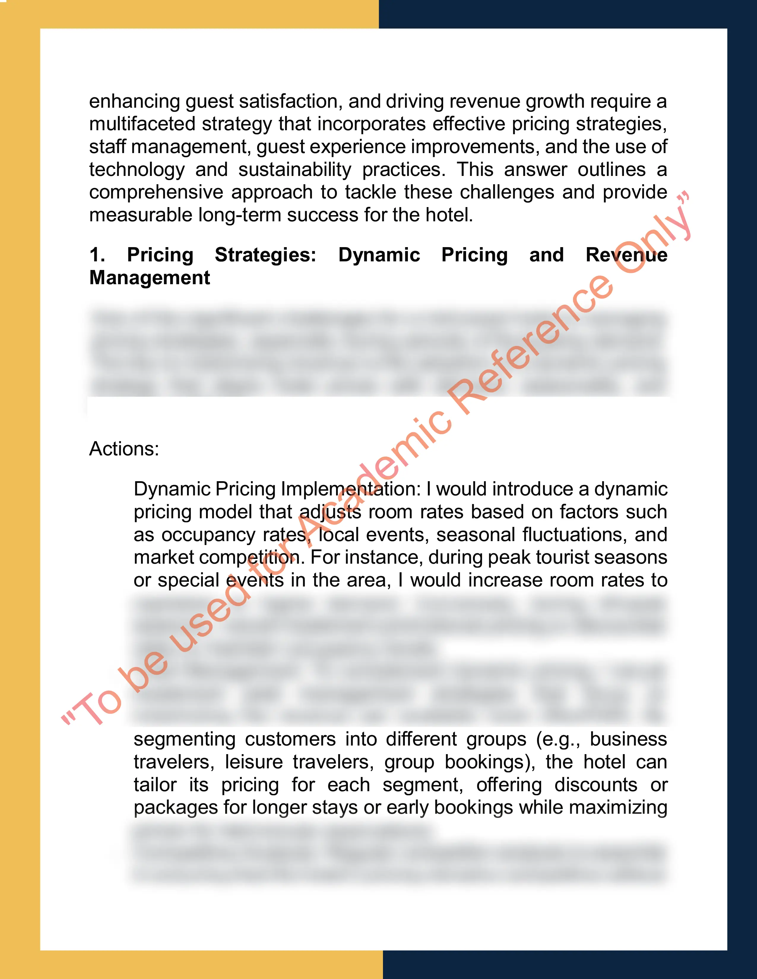 Assignment sample solution of HTM1101 - Introduction to Tourism and Hospitality 1
