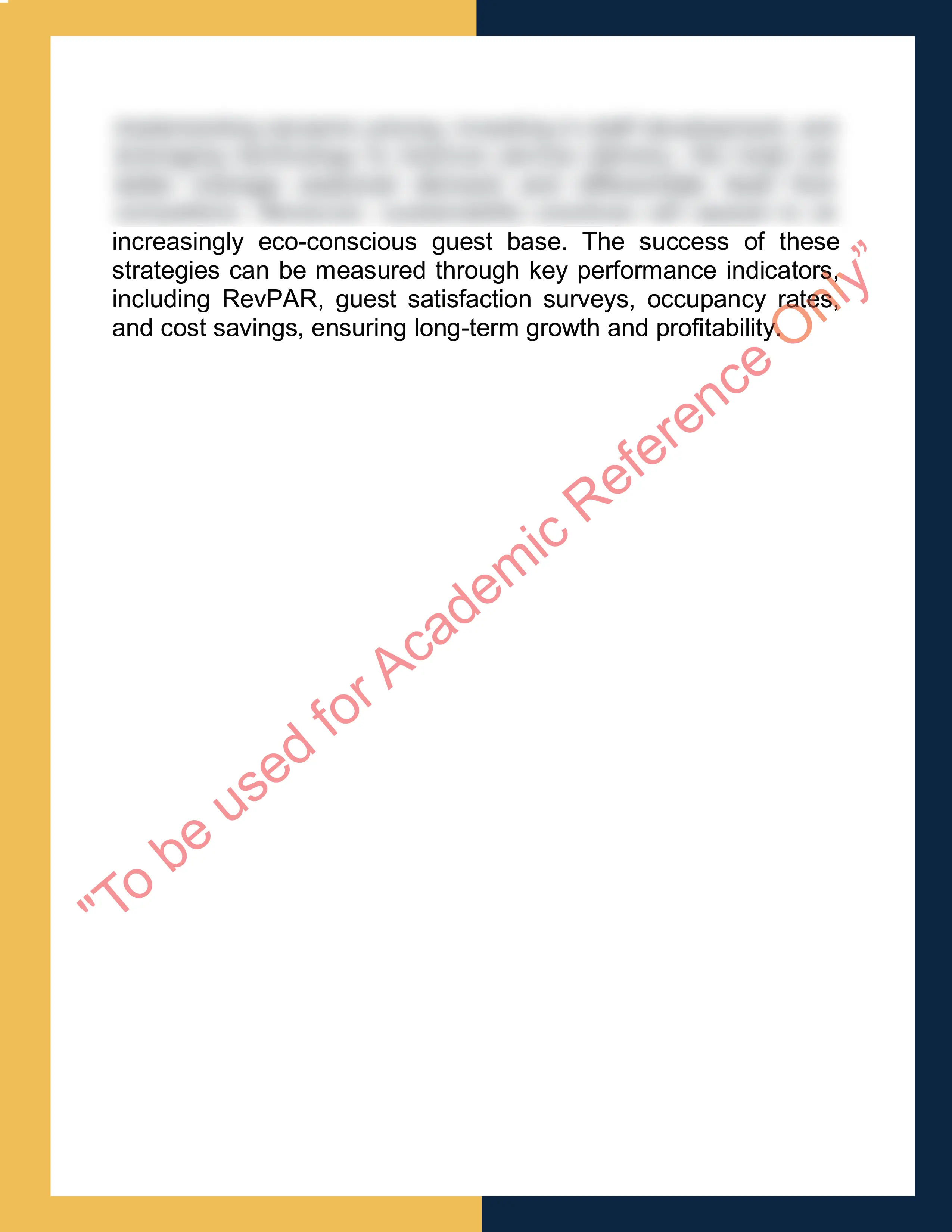 Assignment sample solution of HTM1101 - Introduction to Tourism and Hospitality 7