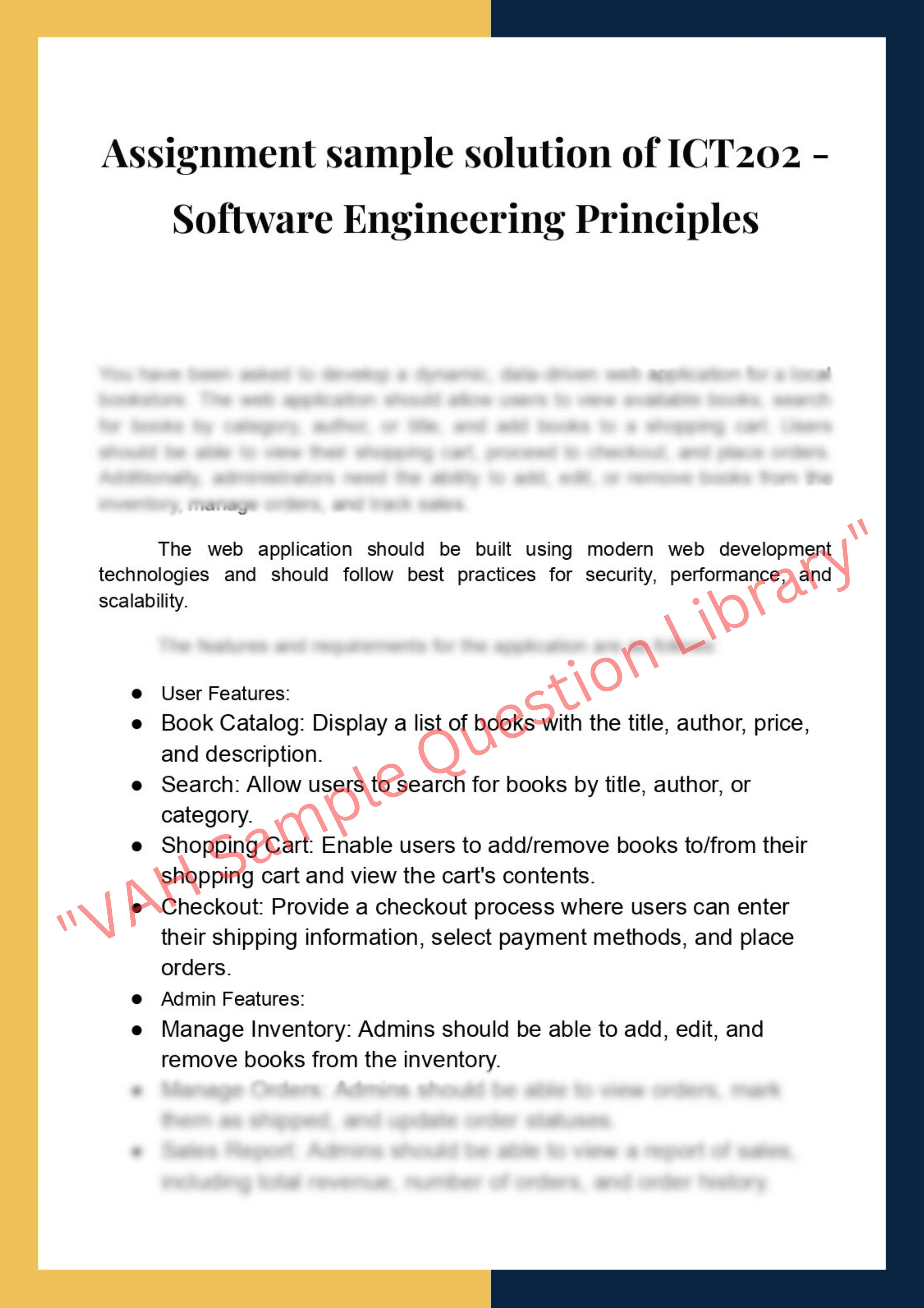 ICT202 - Software Engineering Principles 0